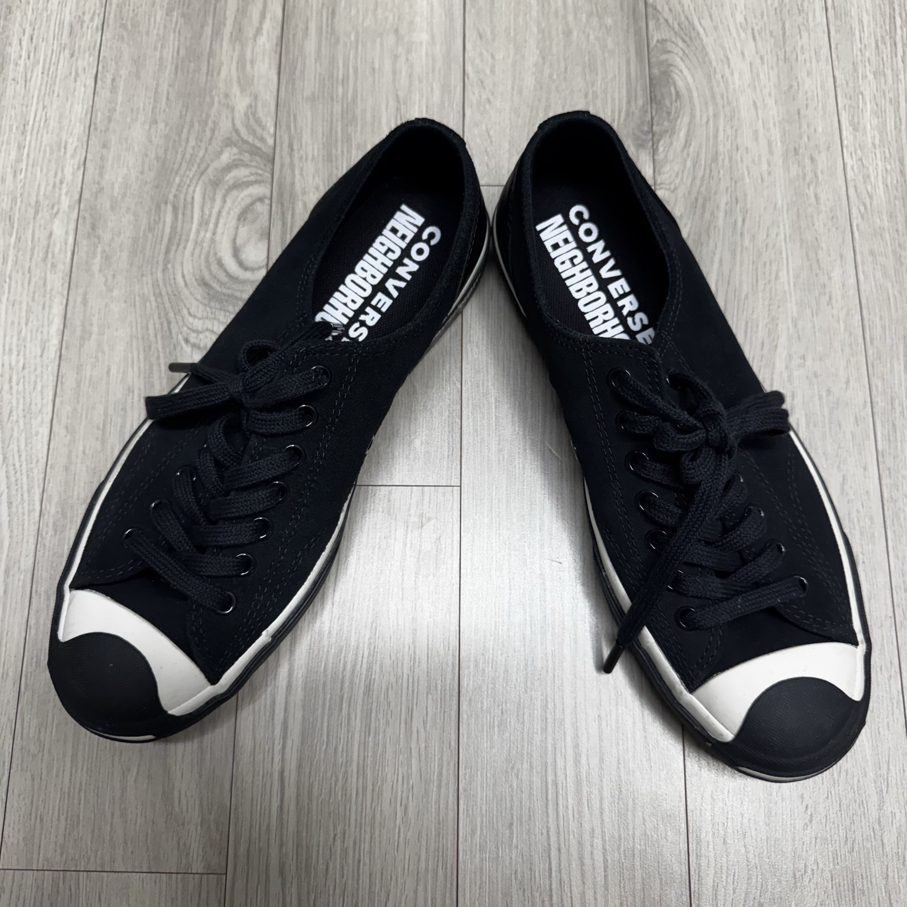 Converse x Neighborhood Jack Purcell Ox Motorcycle 착용 스타일 - 7