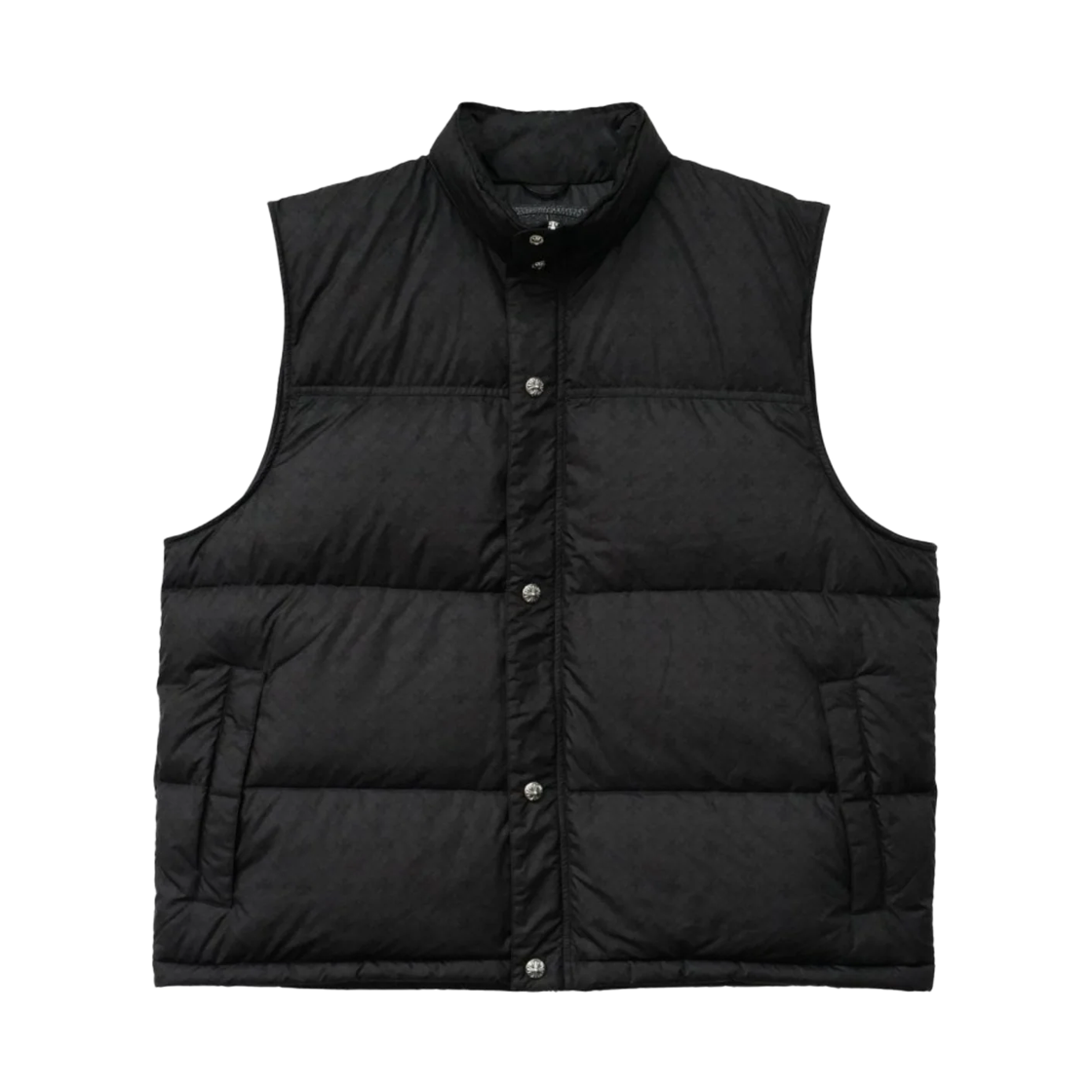 크롬하츠 모노그램 퍼퍼 다운 베스트 블랙(Chrome Hearts Monogram Puffer Down Vest Black) - 1
