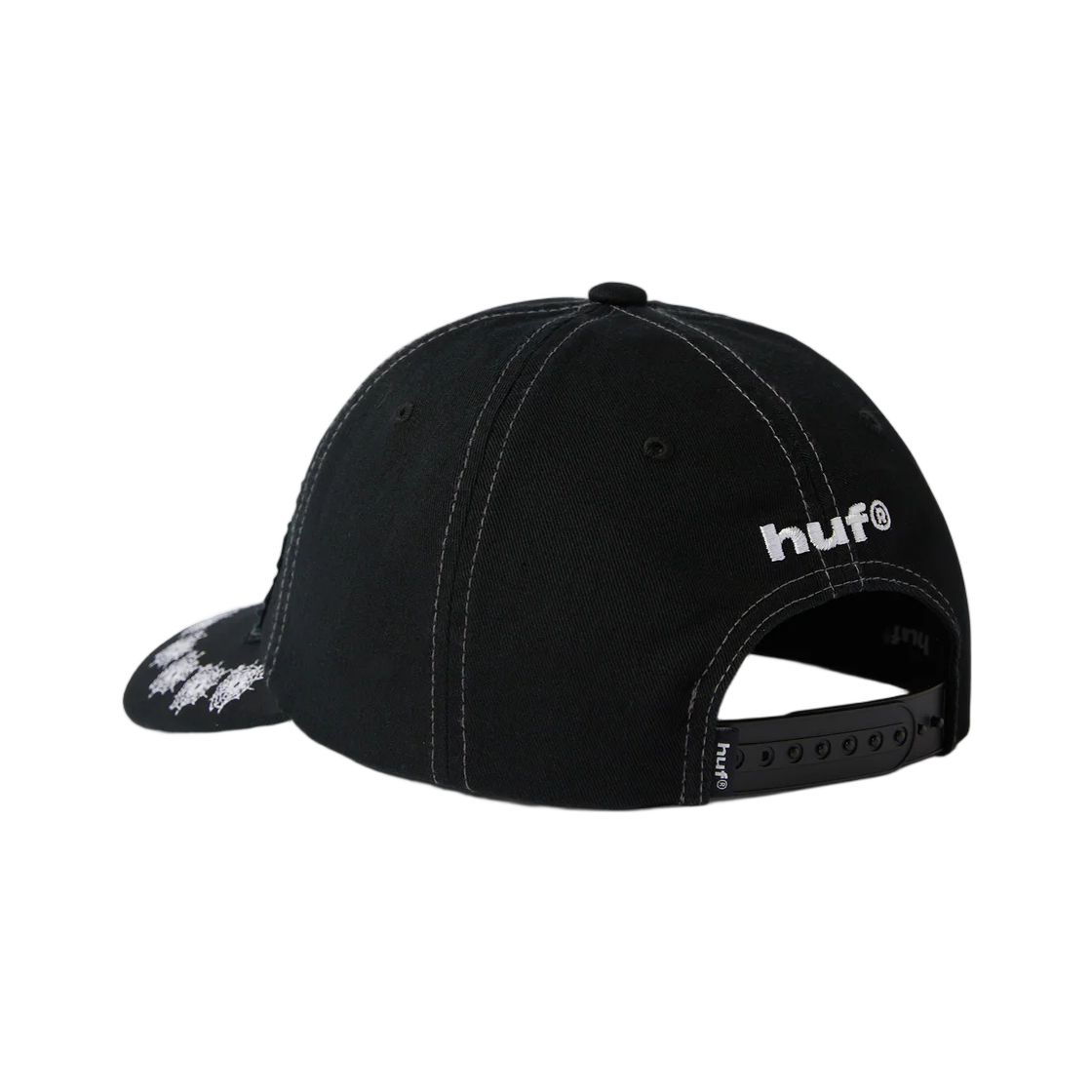 허프 x 스파이더 맨 베놈 워시드 스냅백 햇 워시드 블랙(Huf x Spider Man Venom Washed Snapback Hat Washed Black) - 2