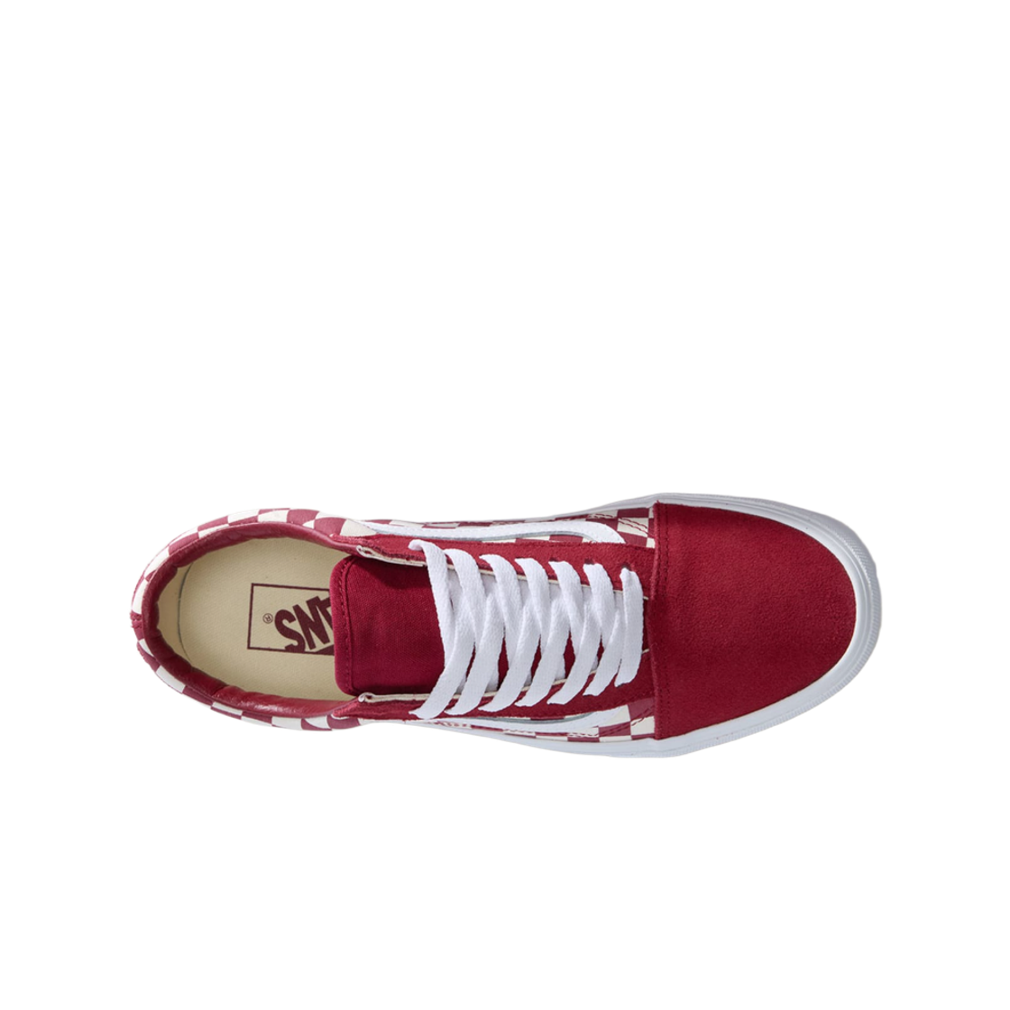 반스 올드스쿨 체커보드 레드 화이트(Vans Old Skool Checkerboard Red White) - 2