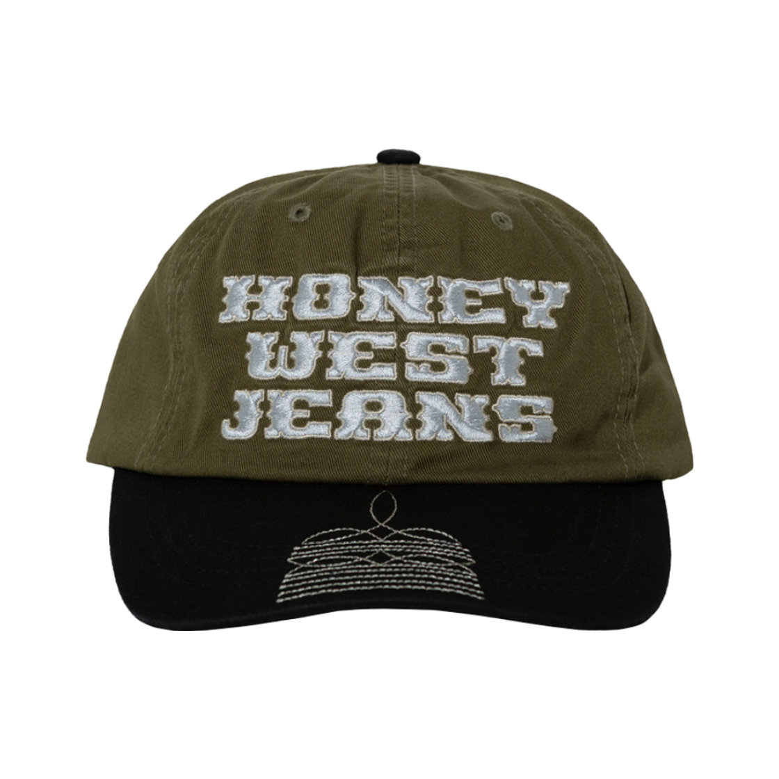 HSHCOHW230OVOS Honey Scoop House Honey West Jeans Cap Olive