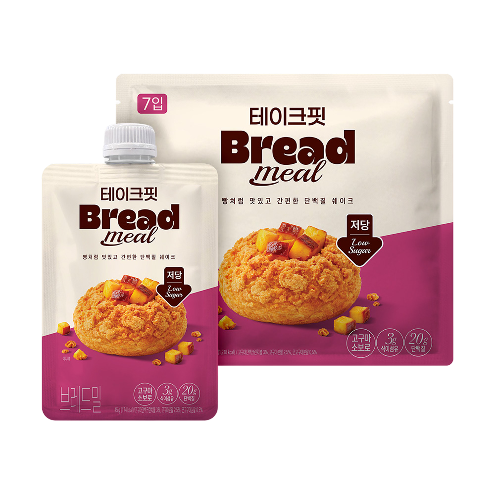 테이크핏 브레드밀 4종 7개 ( = 1팩 ) 골라담기 ( 택 1 )(Takefit breadmeal 4-Flavor 7 each( 1 whole pack )  (Select 1)) - 2