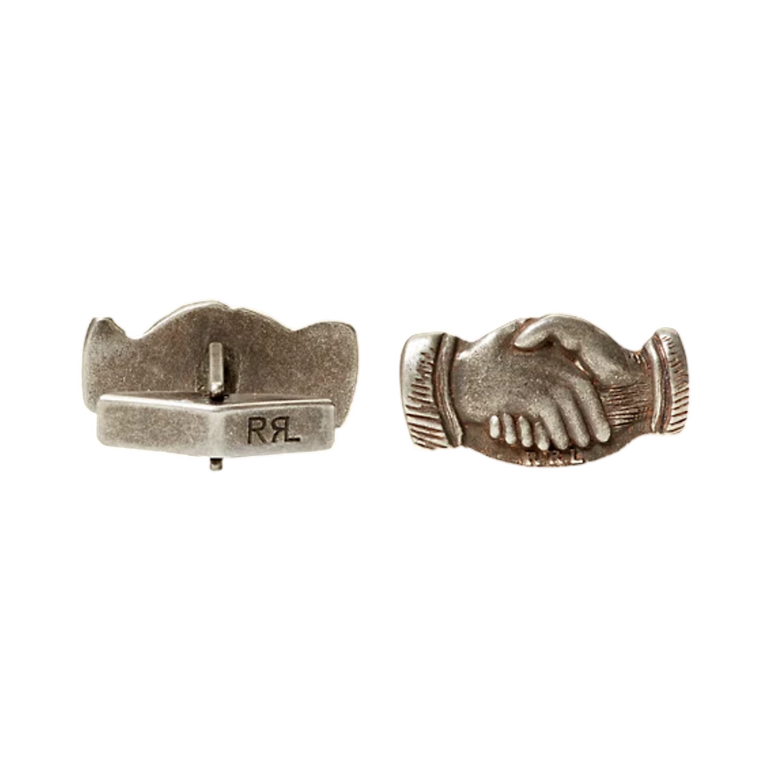 더블알엘 핸드쉐이크 커프 링크 실버(Double RL Handshake Cuff Links Silver) - 2