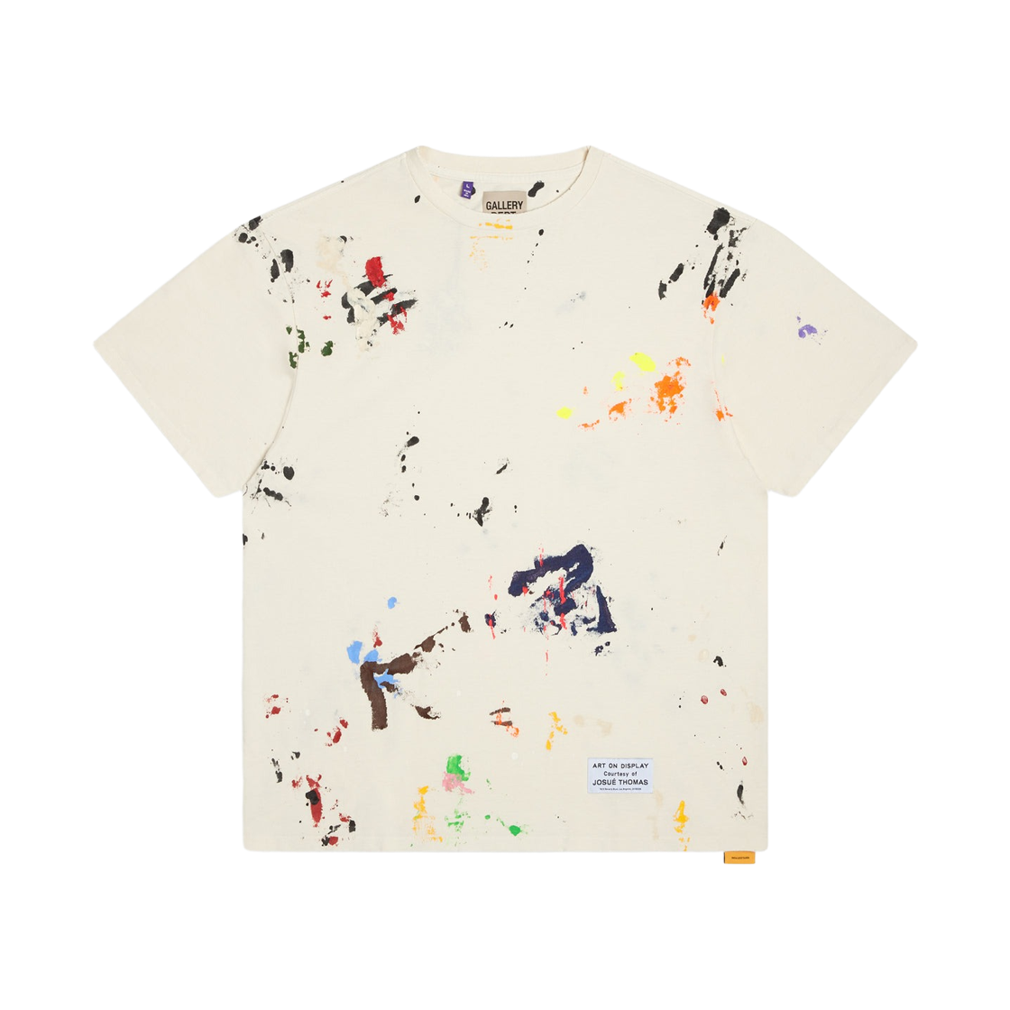 TOP-009 Gallery Dept. Rag Appliqued T-Shirt Washed Cream