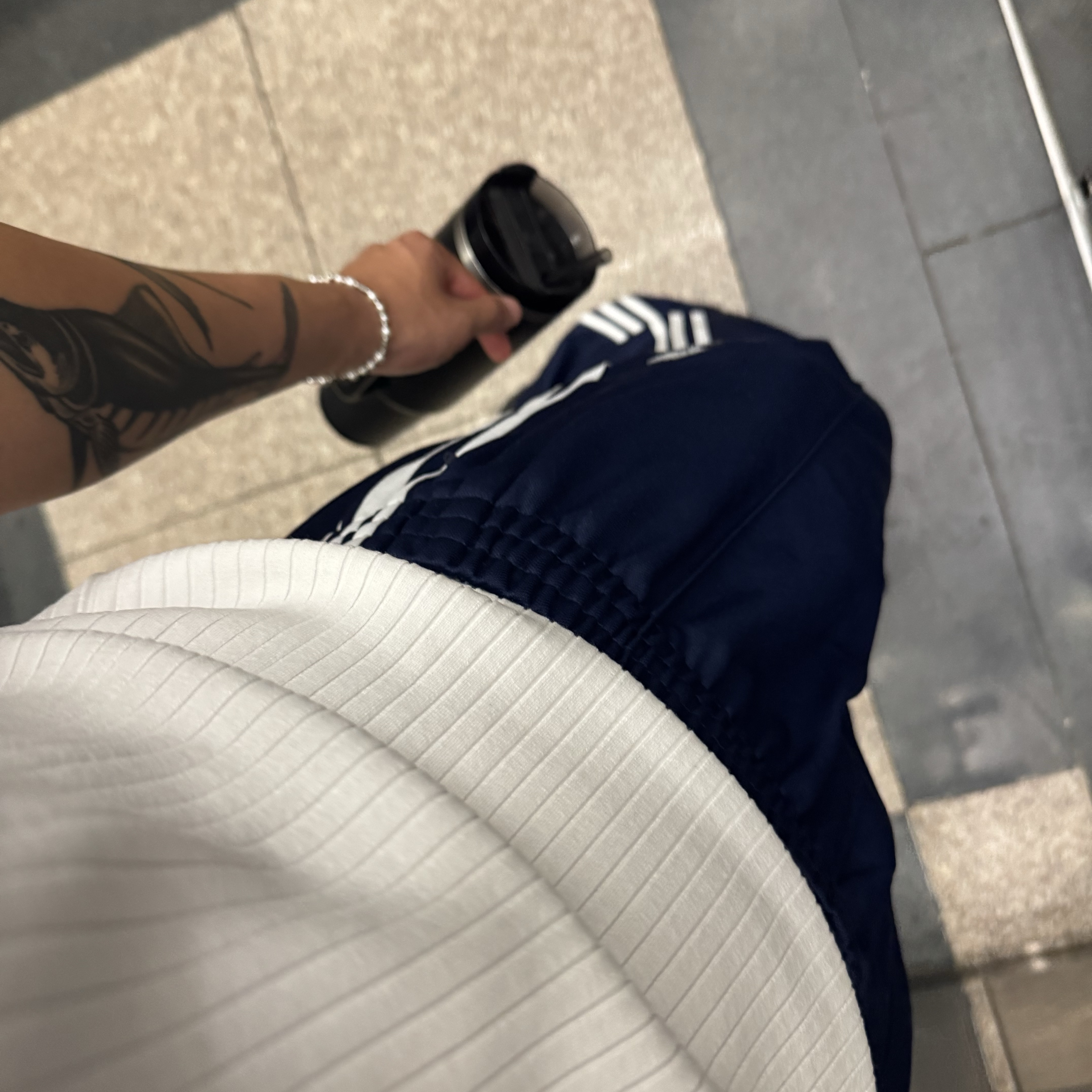 Adidas Adicolor Baggy Fit Firebird Track Pants Night Indigo - KR Sizing 착용 스타일
