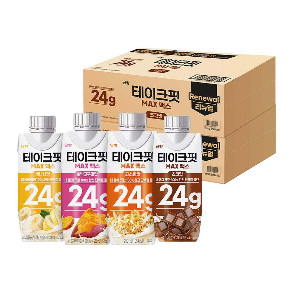 테이크핏 맥스 4종 48팩 골라담기 ( 택 2 )(Takefit Max 4-Flavor 48 Pack (Select 2))
