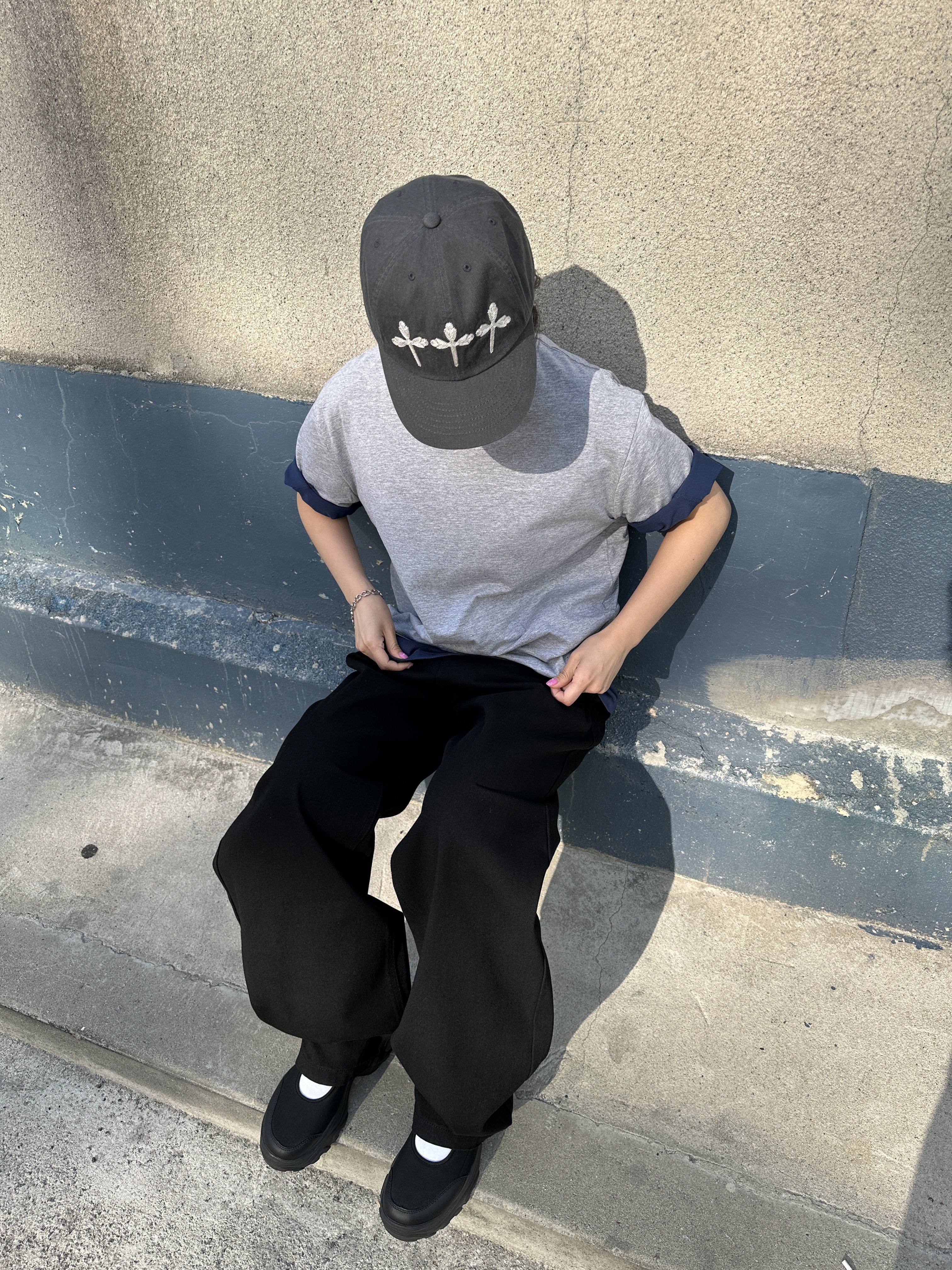 Millo Archive Rubens Cap Washed Charcoal, Millo Archive Rubens Cap Washed Black 착용 스타일 - 1