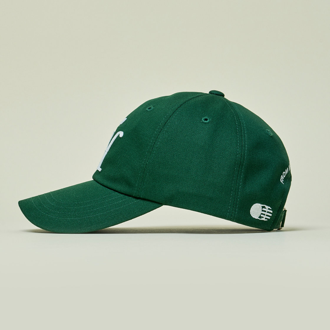 트래픽하모니 TH 로고 아플리케 딥핏 볼캡 그린(Traffic Harmony TH Logo Applique Deep Fit Ball Cap Green) - 5