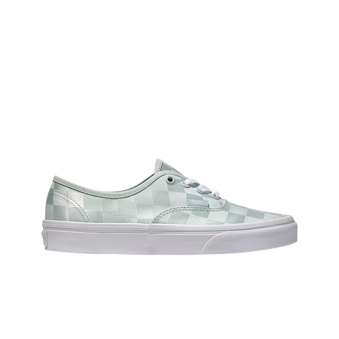 VN000D6G887 Vans Authentic Checkerboard Satin Spa Blue