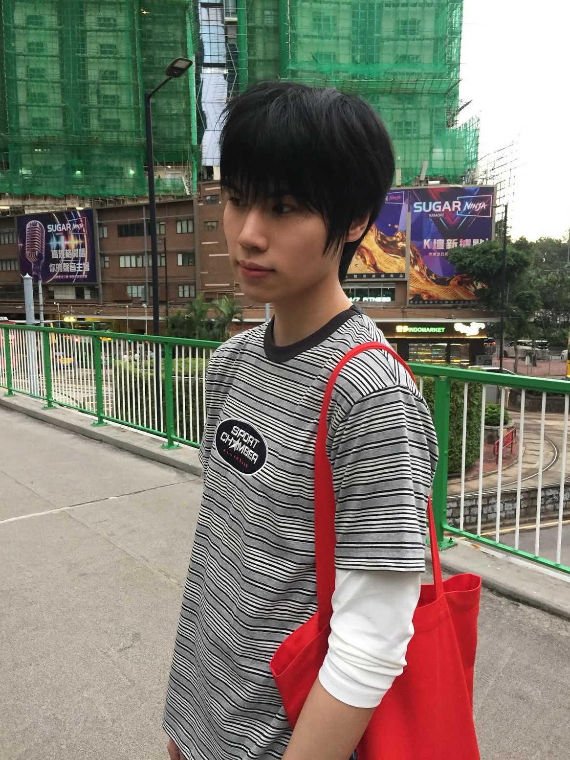 SPORT CHAMBER Capsule T-shirt GRAY 착용 스타일 - 3