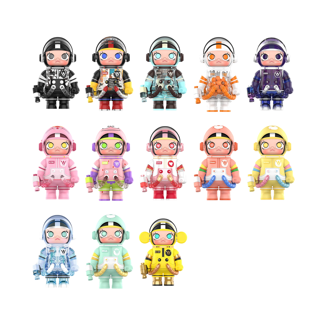 팝마트 메가 스페이스 몰리 100% 시리즈 2-B 미개봉 랜덤박스 (9개입)(Pop Mart Mega Space Molly 100% Series 2-B Sealed Case (9 Blind Boxes)) - 2