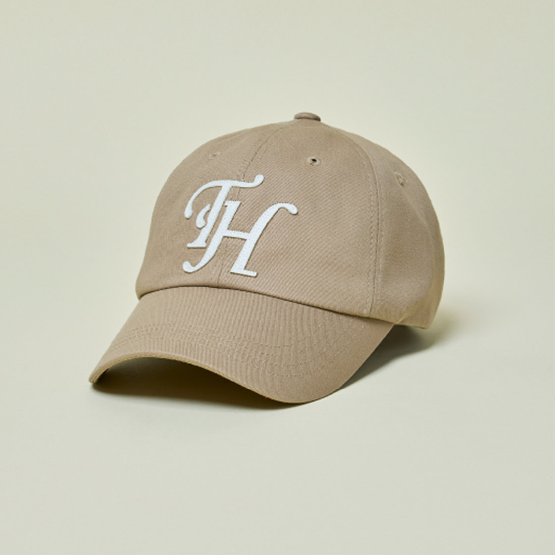 트래픽하모니 TH 로고 아플리케 딥핏 볼캡 베이지(Traffic Harmony TH Logo Applique Deep Fit Ball Cap Beige) - 4