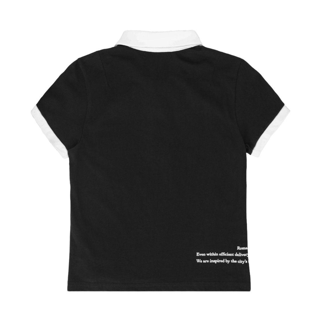 헤일로 틸티드 카라 티 플러트 블랙(HAiiLO Tilted Collar Tee Flirt Black) - 2