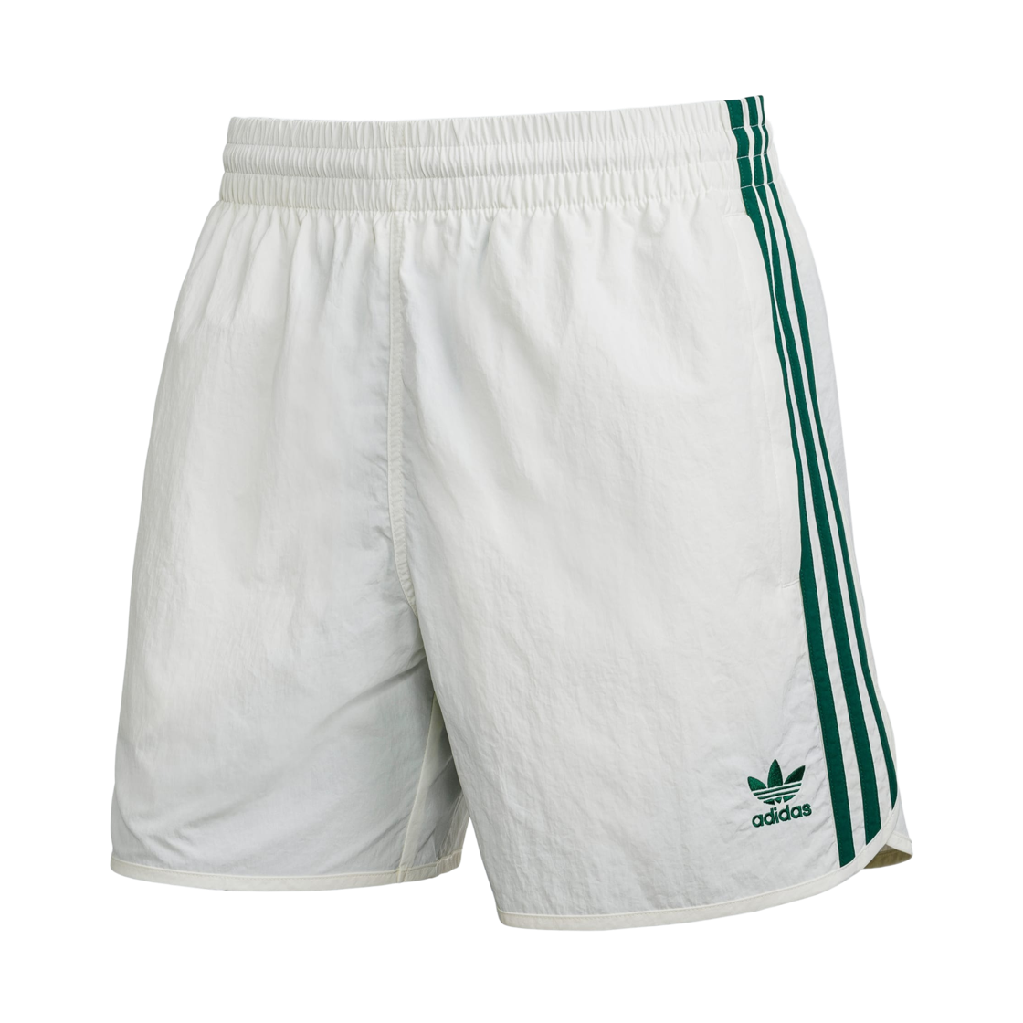 KA0484 Adidas Adicolor Classics Sprinter Shorts Off White Collegiate Green - KR Sizing