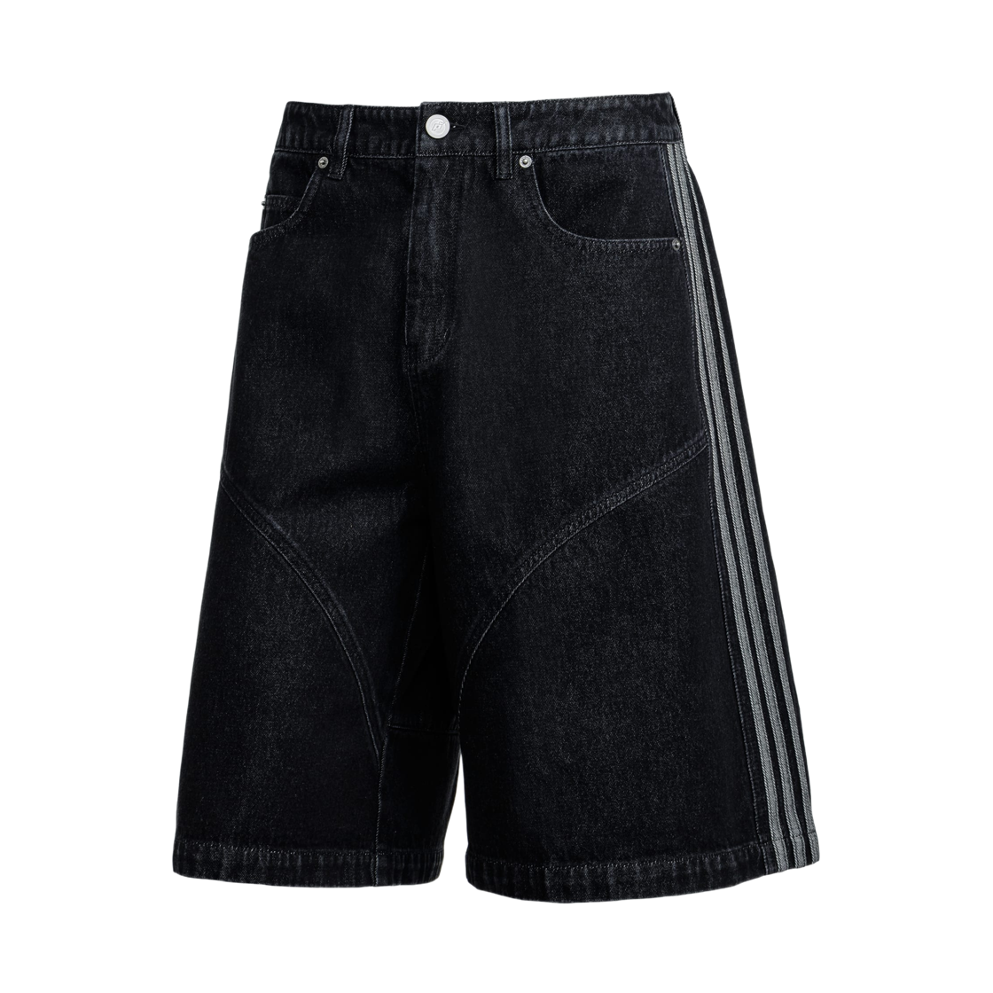 KZ1550 Adidas x Peaches Denim Shorts Black - KR Sizing