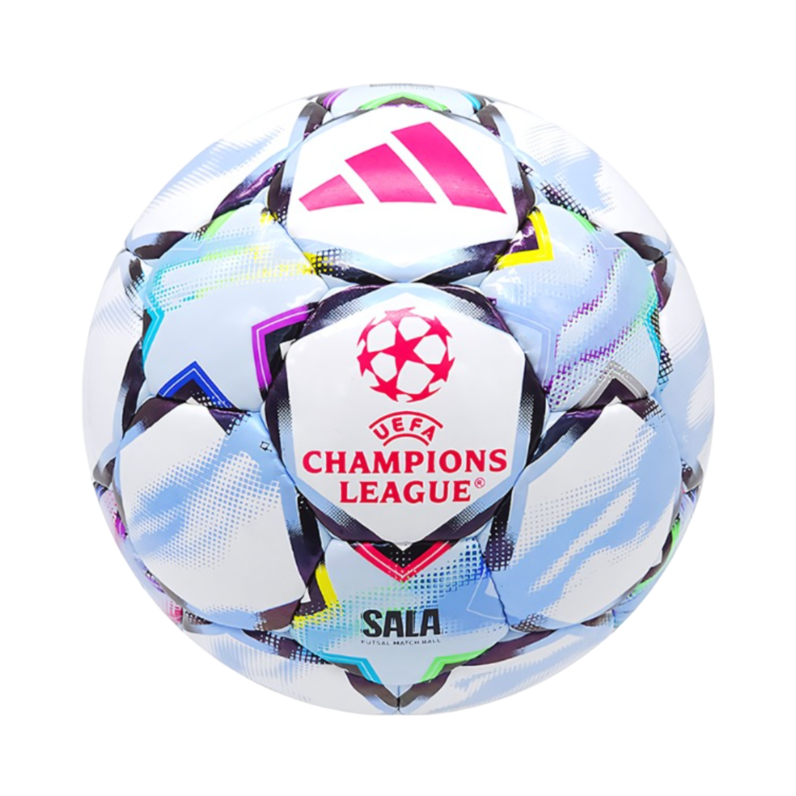 아디다스 UEFA 챔피언스 리그 26/27 프로 살라 볼 화이트 멀티컬러(Adidas UEFA Champions League 26/27 Pro Sala Ball White Multicolor)