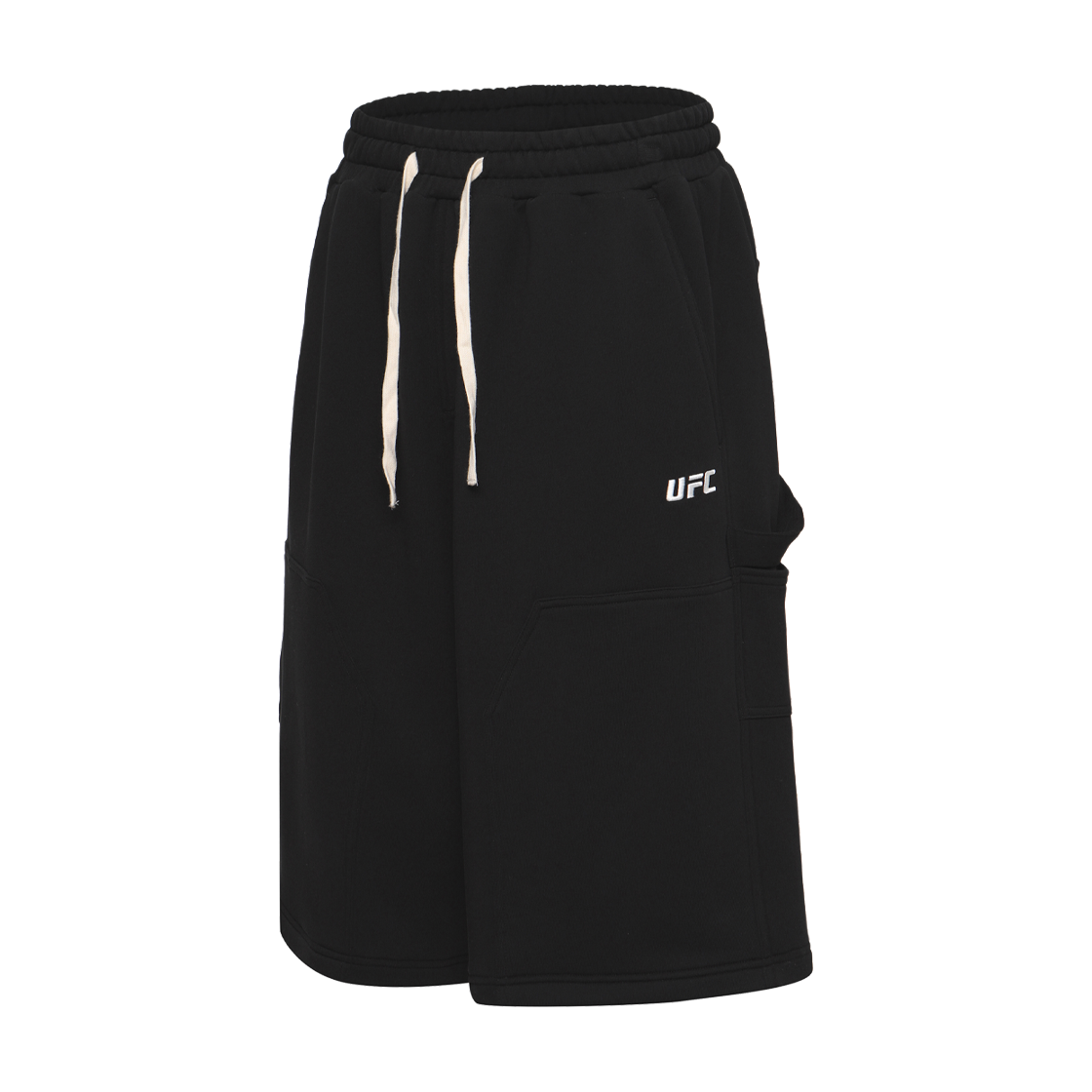 유에프씨 스포츠 카펜더 메가핏 버뮤다 쇼츠 블랙 U2SPX3301BK(UFC SPORT Carpenter Mega Oversized Fit Bermuda Shorts Black) - 2