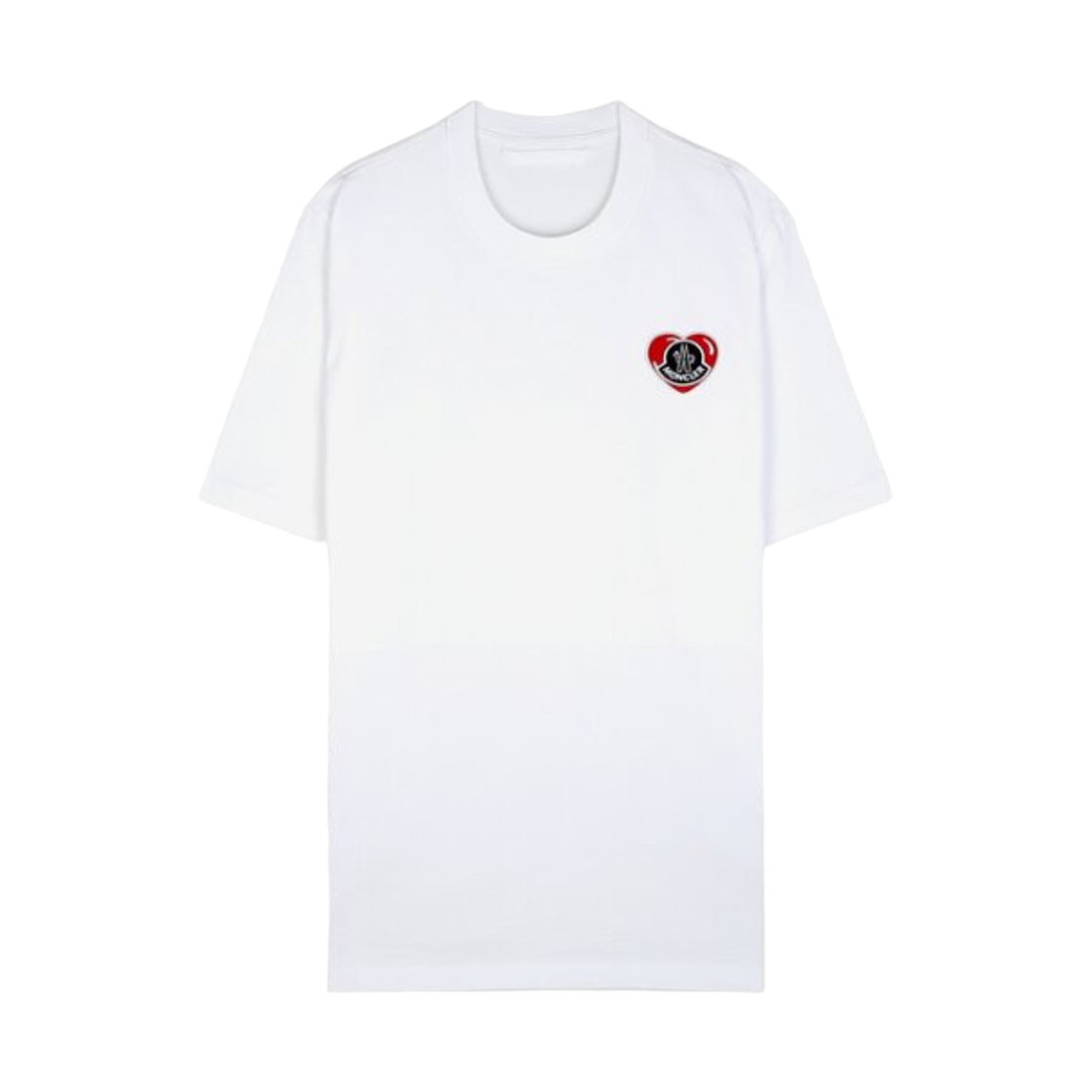 8C00021 8390T 00A 24S [25% 쿠폰] Moncler Heart Logo T-Shirt White - 24SS