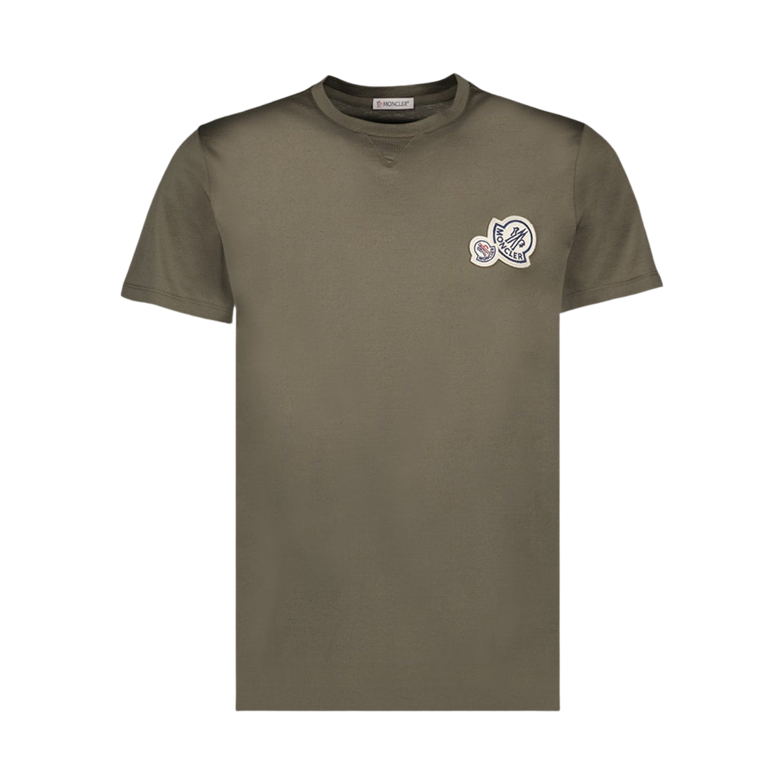 8C00076 8390Y 823 25S [25% 쿠폰] Moncler Logo Patch T-Shirt Khaki - 25SS