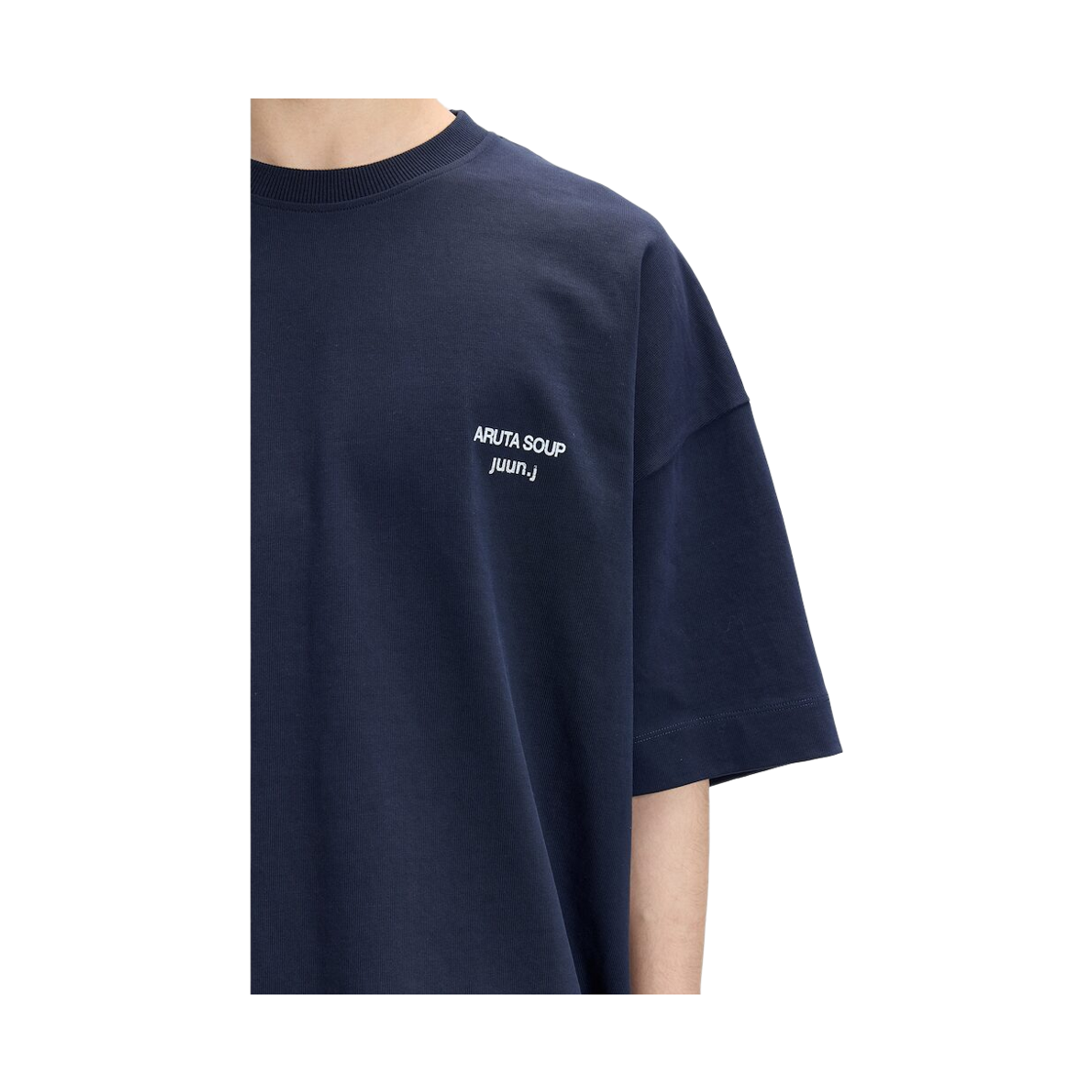 준지 x 아루타 수프 세미오버핏 숏슬리브 네이비(JUUN.J x ARUTA SOUP  Semioverfit Short Sleeve Navy) - 5