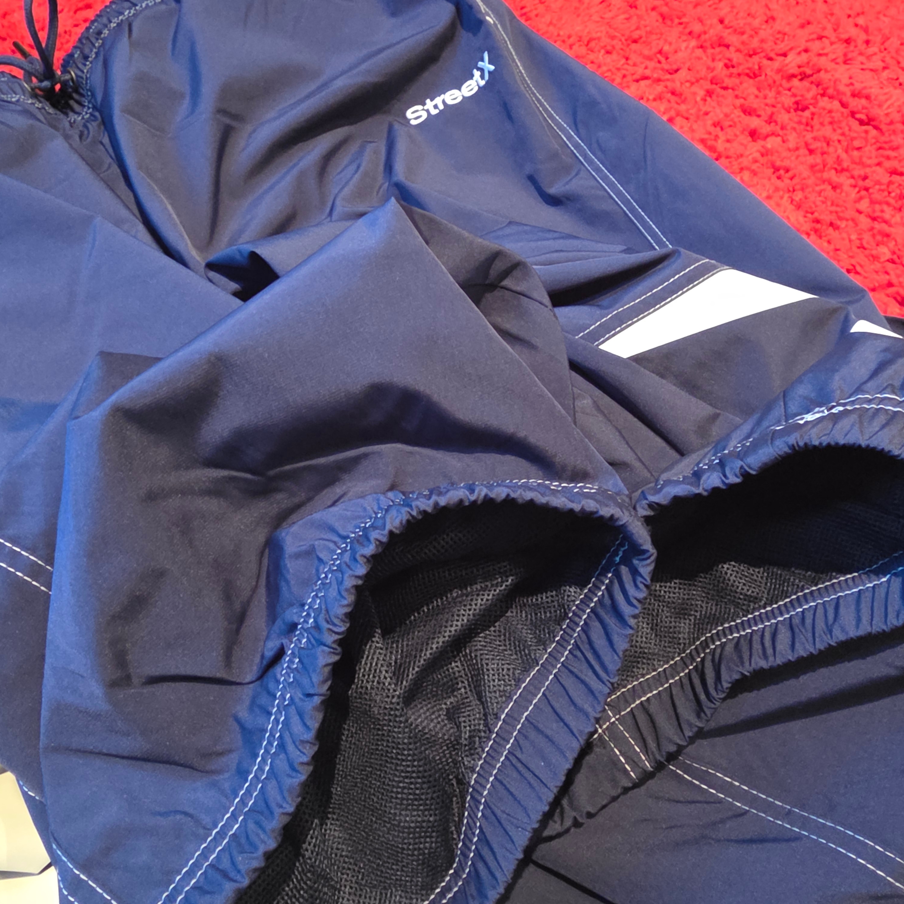 Reebok x StreetX Vector Jacket Navy Blue, Reebok x StreetX Vector Track Pants Navy Blue 착용 스타일 - 4