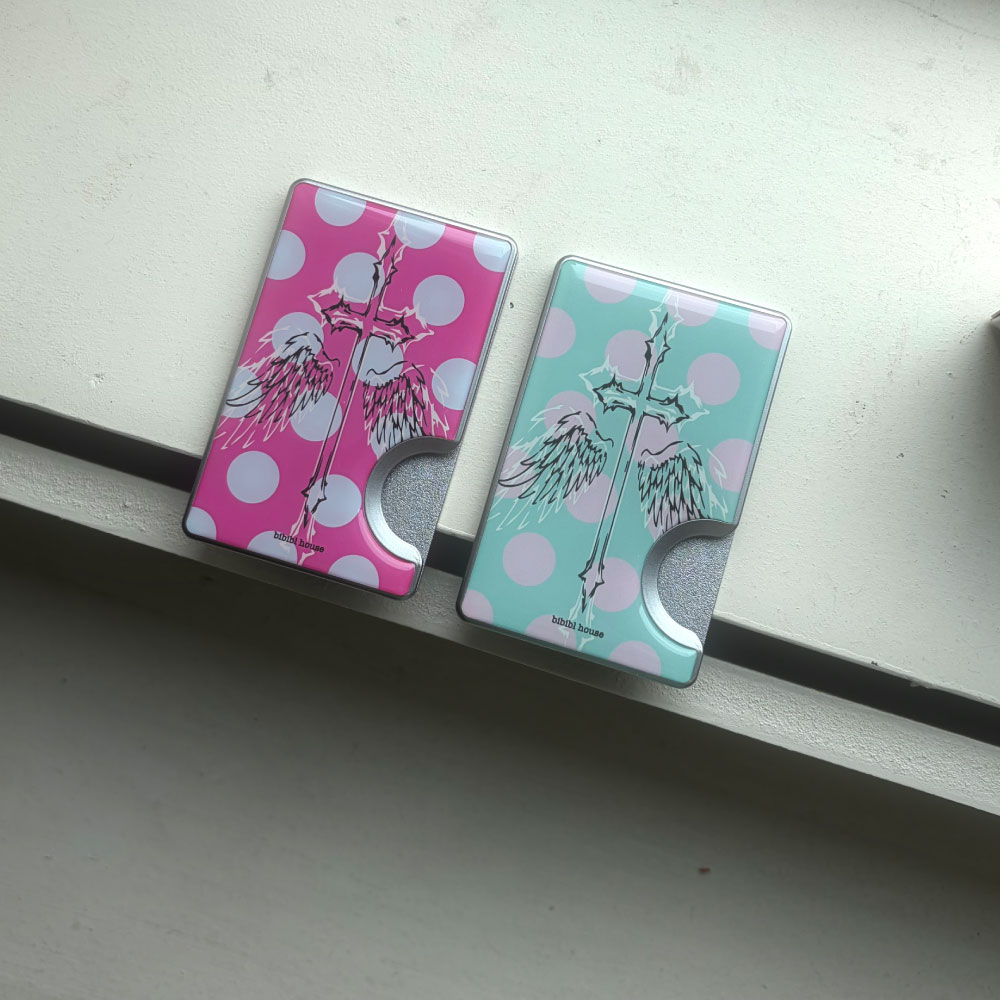 비비블 하우스 실버 날개 카드케이스(BIBIBL HOUSE Silver Wings Card Case) - 2