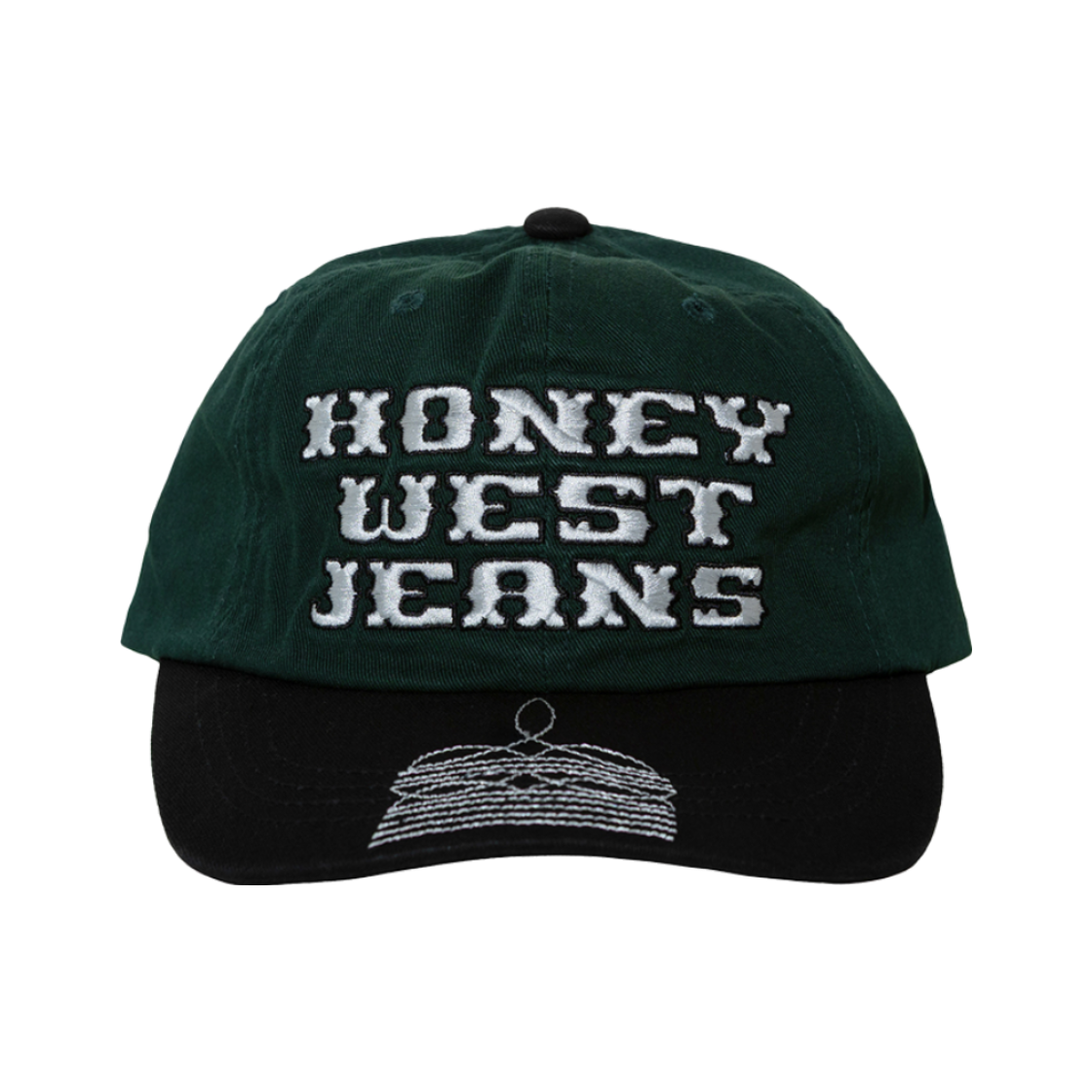 HSHCOHW229GNOS Honey Scoop House Honey West Jeans Cap Green