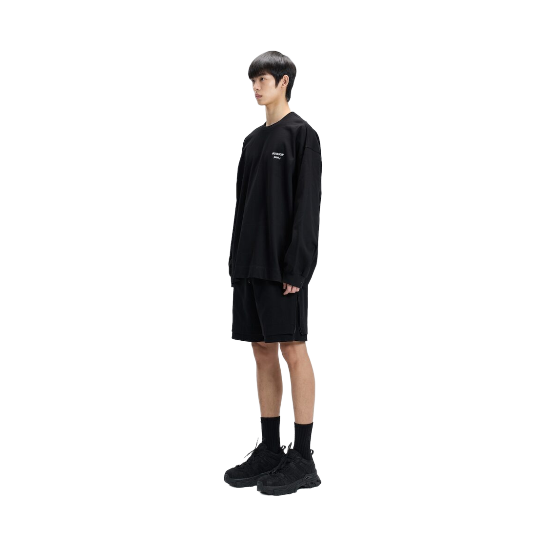 준지 x 아루타 수프 뉴오버핏 롱슬리브 블랙(JUUN.J x ARUTA SOUP Newoverfit Long Sleeve Black) - 3