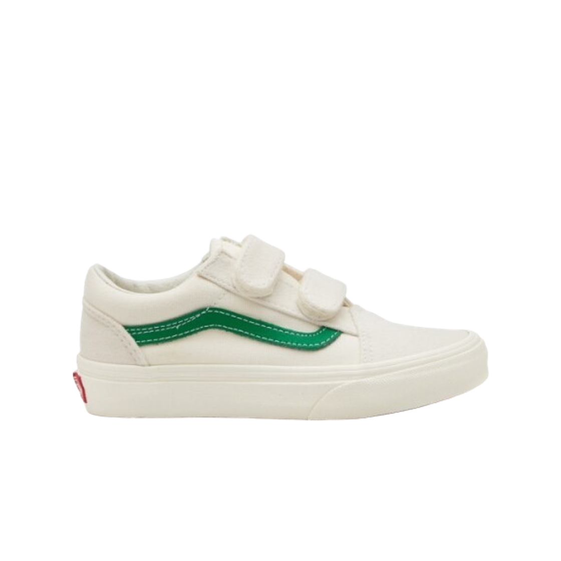VN0A4BUVRFX (Kids) Vans Old Skool V Marshmallow Jolly Green