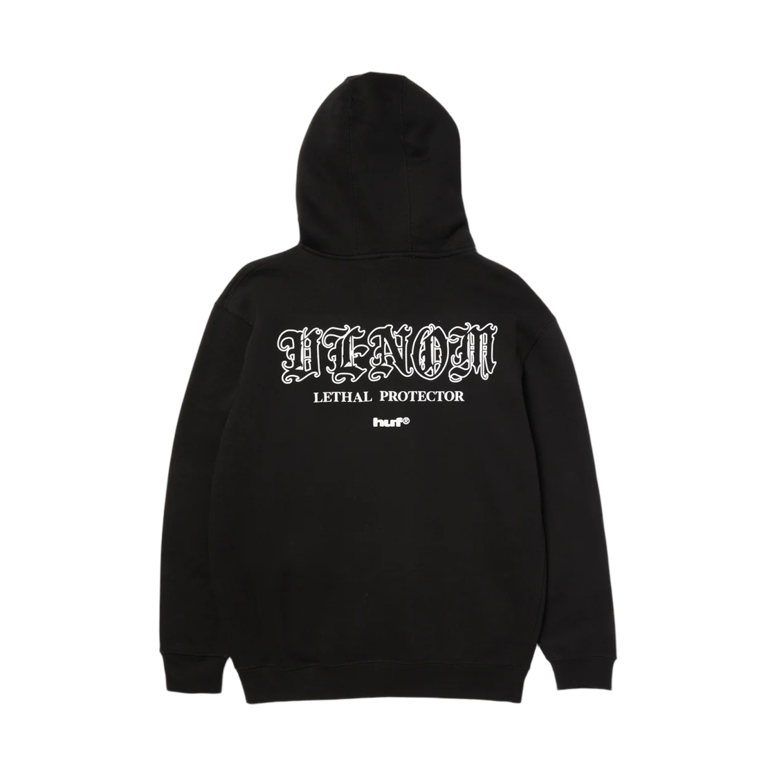 허프 x 스파이더 맨 심바이오시스 풀집 후드 블랙(Huf x Spider Man Symbiosis Full-Zip Hoodie Black)