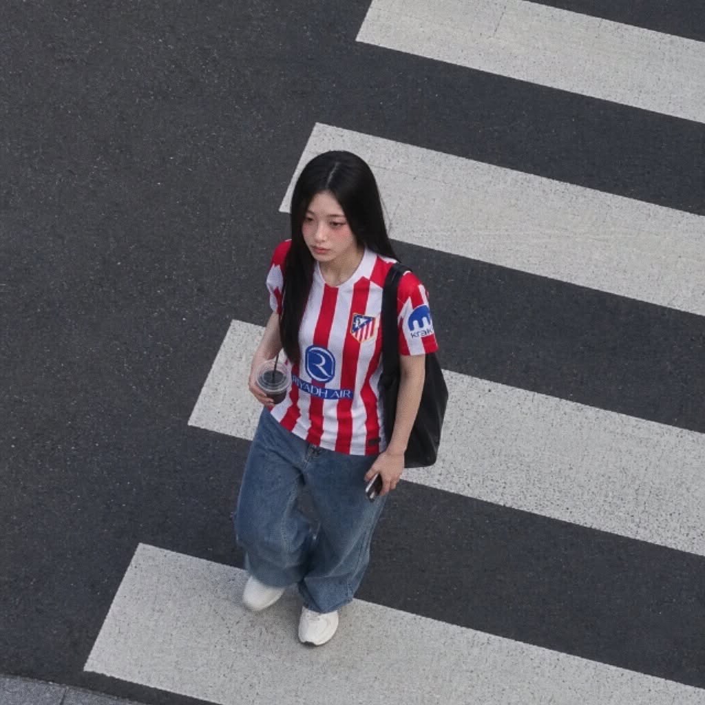 Nike Atletico Madrid 2026/27 Stadium Home Dri-Fit Replica Jersey White University Red (II1893-101) (Non Marking Ver.) 착용 스타일