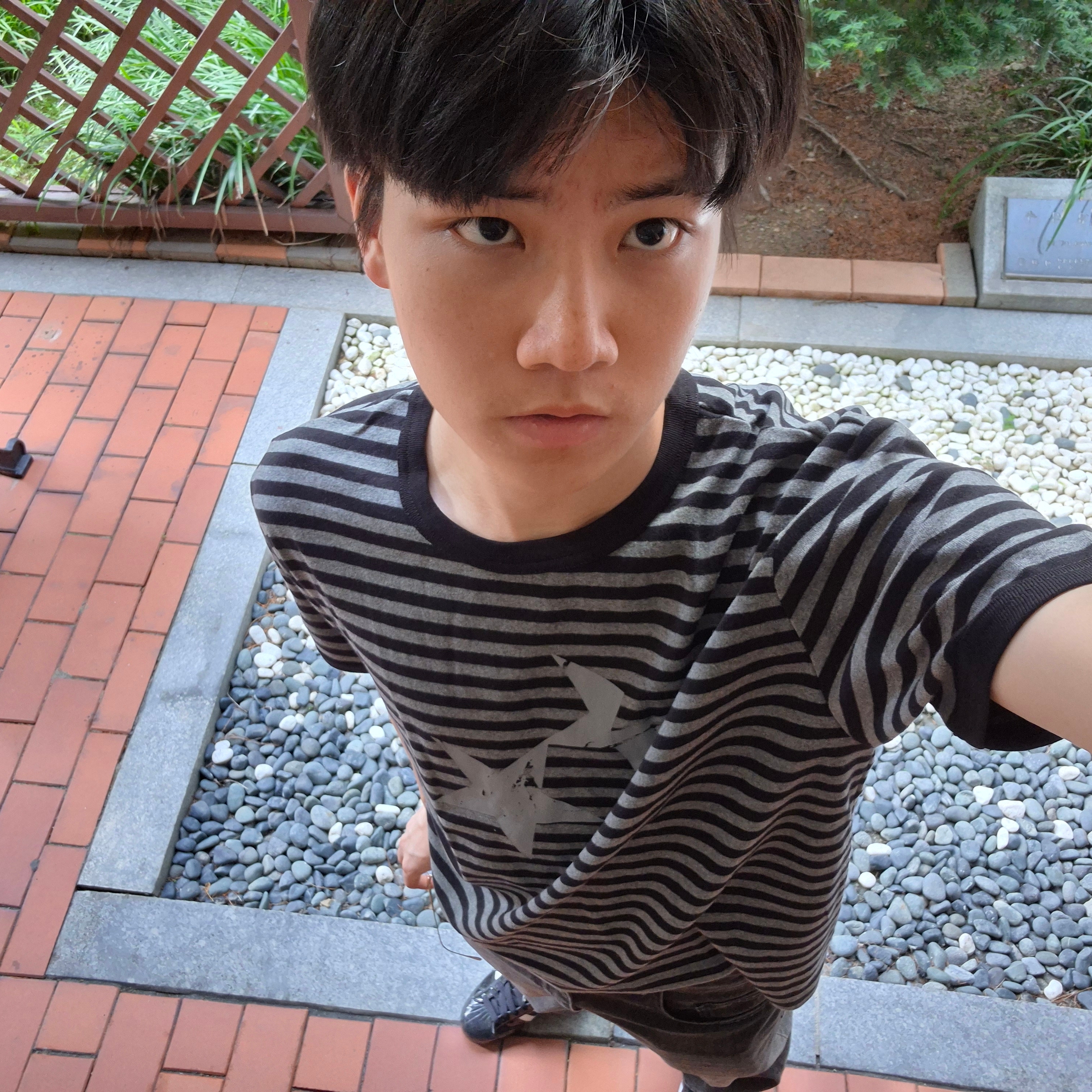 [KREAM 단독] CAVISH Striped Twin Star Ringer SS Tee Black 착용 스타일 - 3