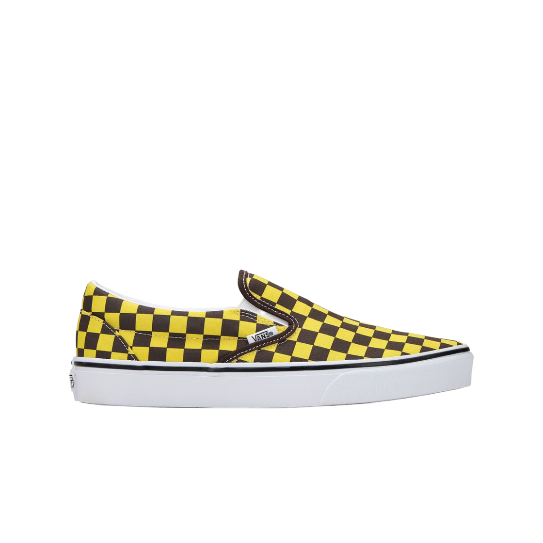 VN000DAHD621 Vans Classic Slip-On Checkerboard Dark Yellow Brown