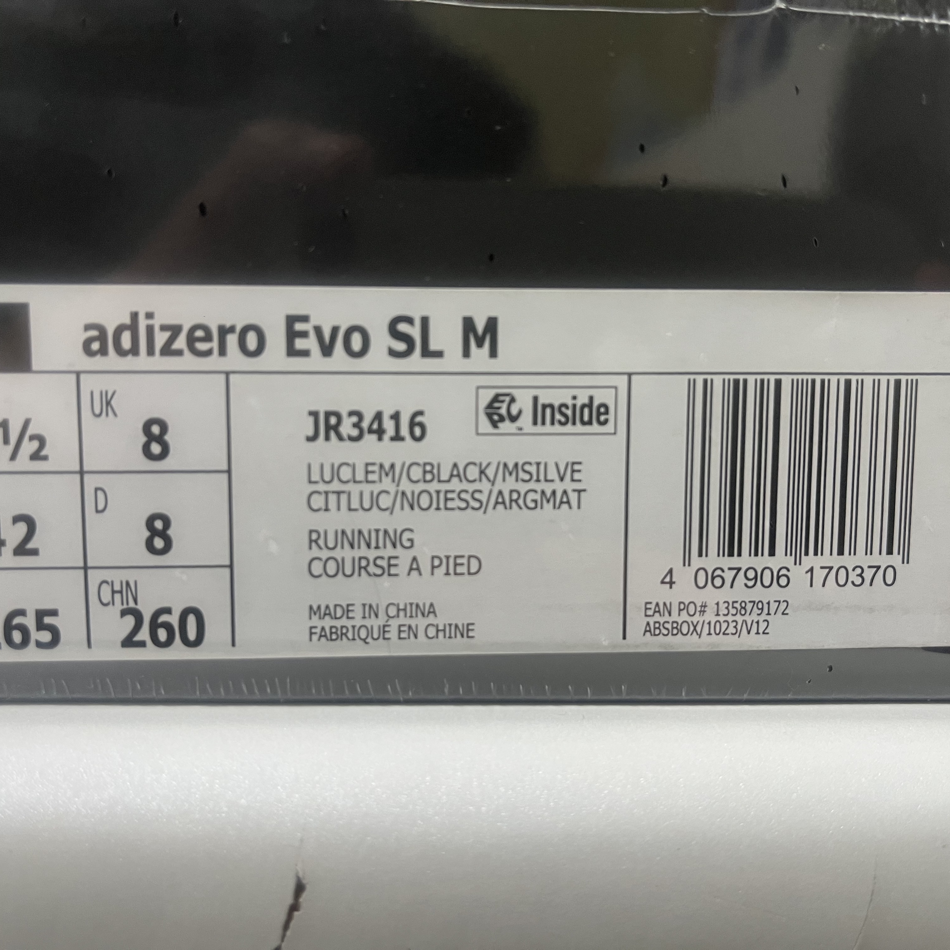 Adidas Adizero EVO SL Lucid Lemon Core Black 착용 스타일 - 2