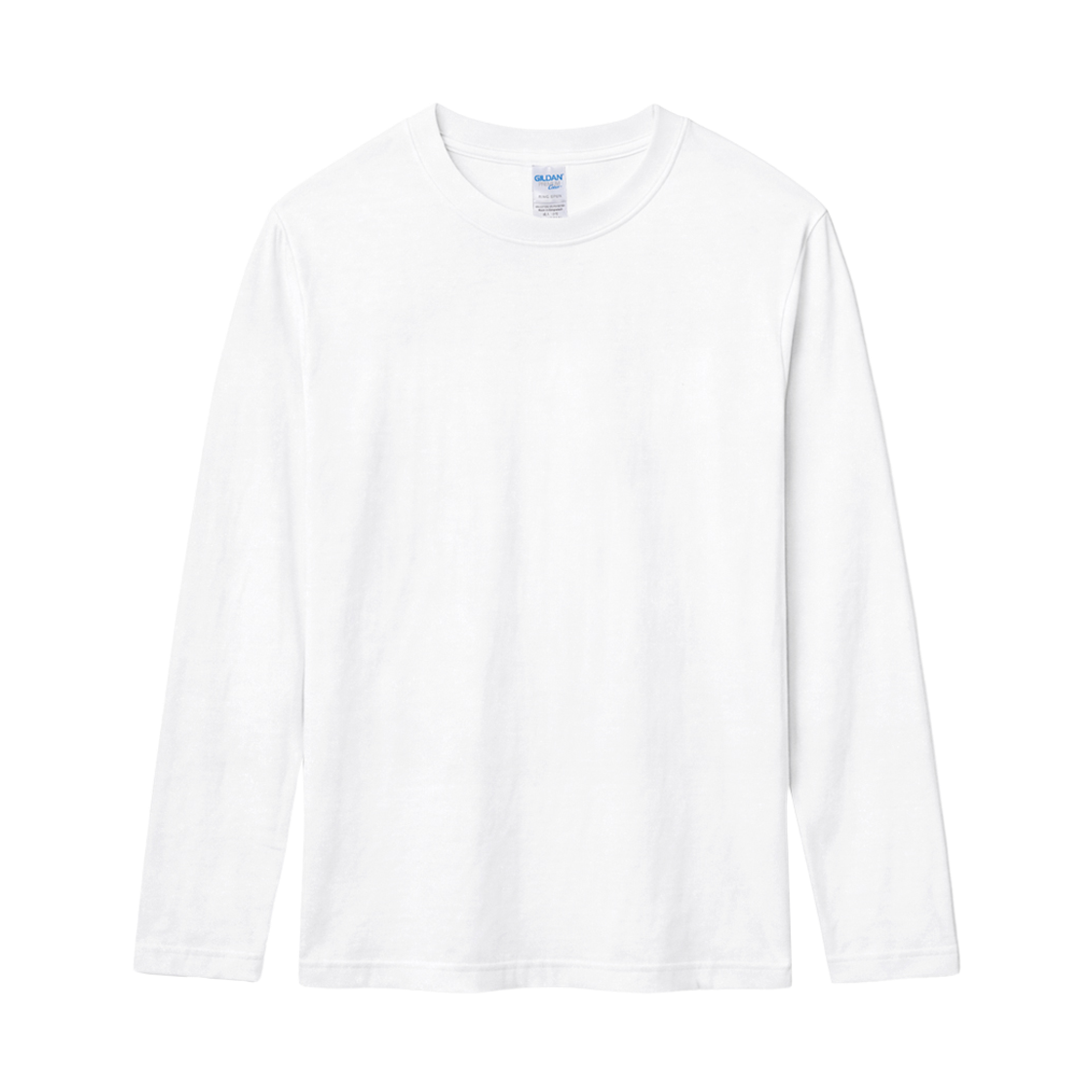 76400_White Gildan Premium Cotton Long Sleeve T-Shirt White