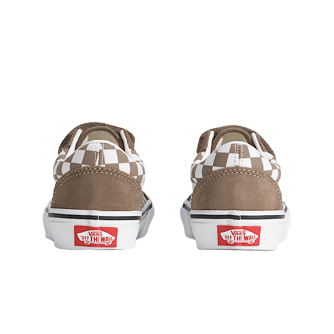 (키즈) 반스 올드스쿨 벨크로 컬러 띠어리 체크보드 월넛 브라운((Kids) Vans Old Skool Velcro Color Theory Checkerboard Walnut Brown) - 2