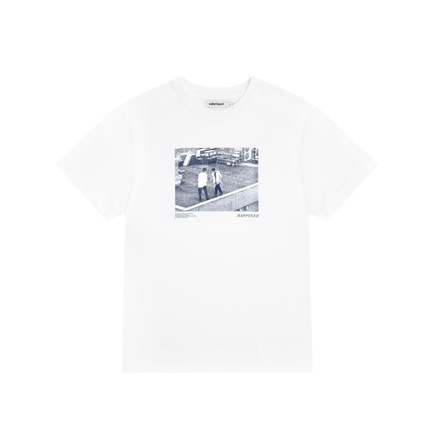 [KREAM 단독] 사파리스팟 x 해피엔드 스틸 스쿨 티셔츠 (화이트)([KREAM 단독] Safarispot X Happyend Stills School T-Shirt (White)) - 1