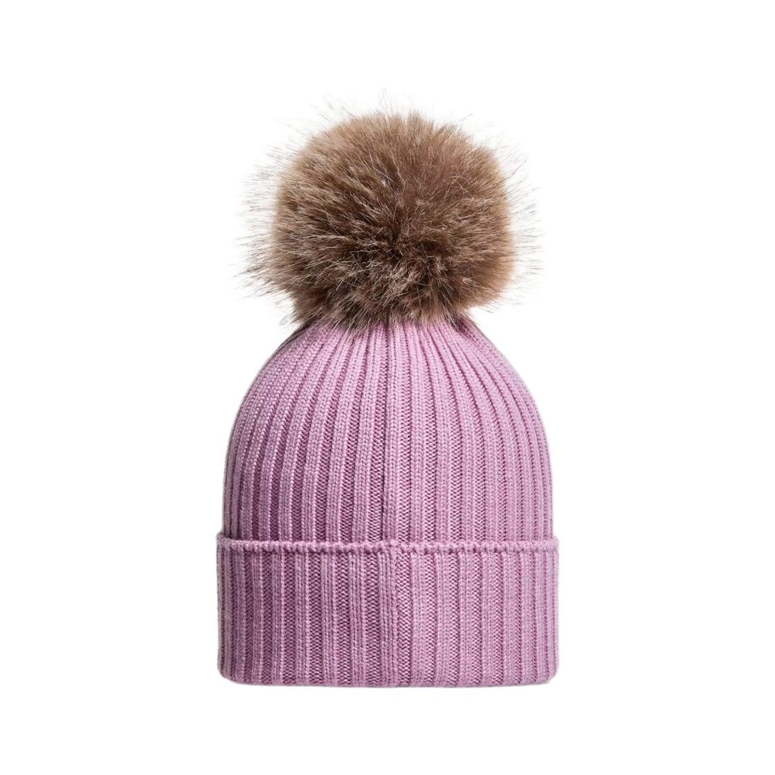 (키즈) 몽클레르 메리노 울 비니 라일락 - 26FW((Kids) Moncler Merino Wool Beanie Lilac - 26FW) - 2