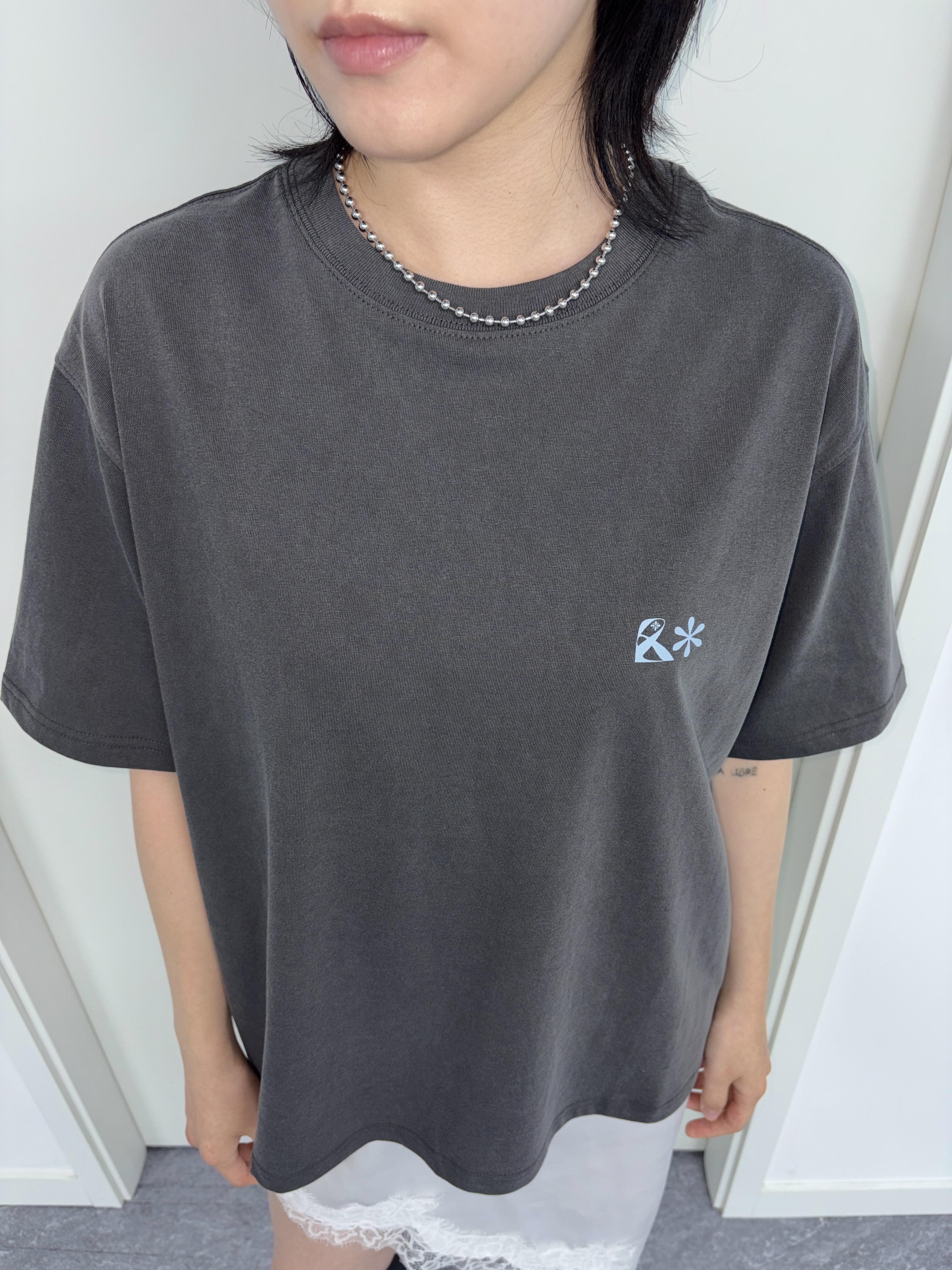 Riomeu Round ball chain necklace 5.0mm 착용 스타일 - 3