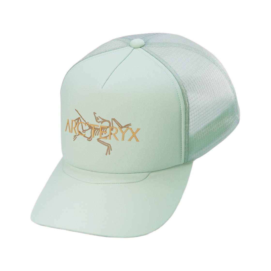 9488 Arc'teryx Bird Word Trucker Hat Trail Magic