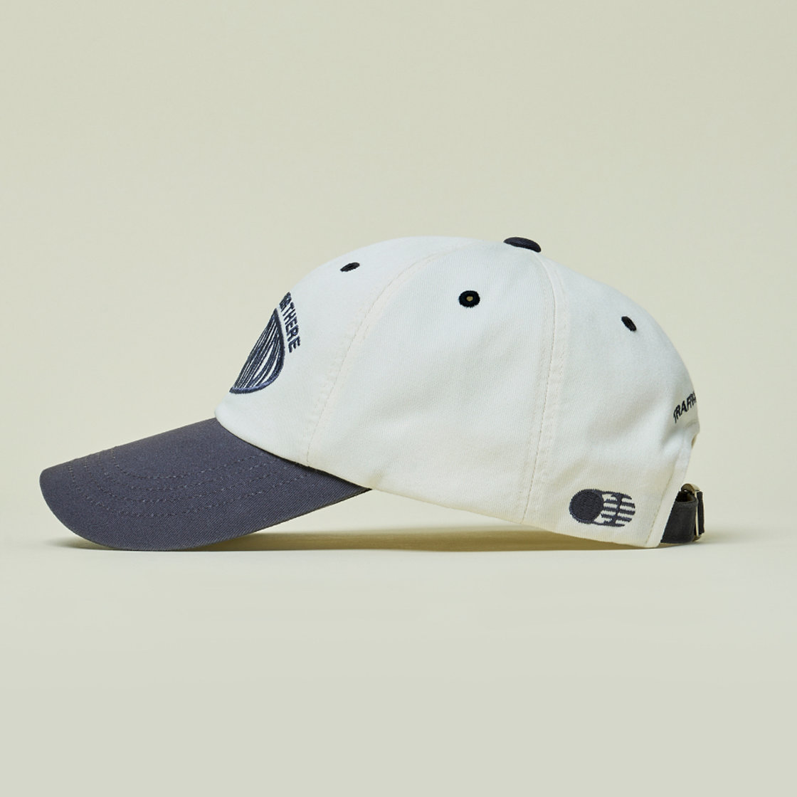 트래픽하모니 라운드 로고 딥핏 볼캡 아이보리&그레이(Traffic Harmony Round Logo Deep Fit Ball Cap Ivory & Grey) - 5