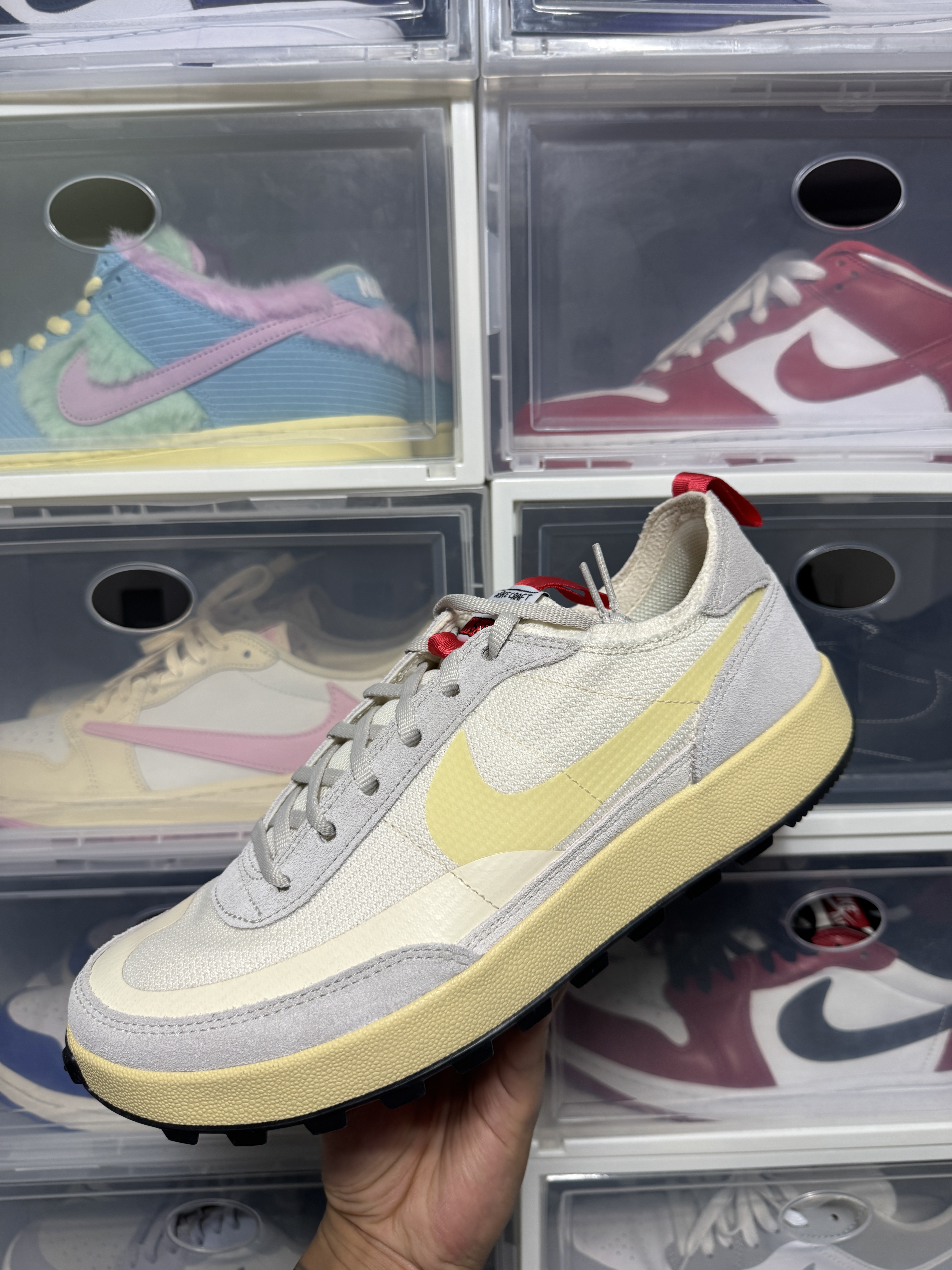 Palace x McDonald's Logo T-Shirt White - 23FW, Nike x Tom Sachs General Purpose Shoe Grey Yellow 착용 스타일 - 8