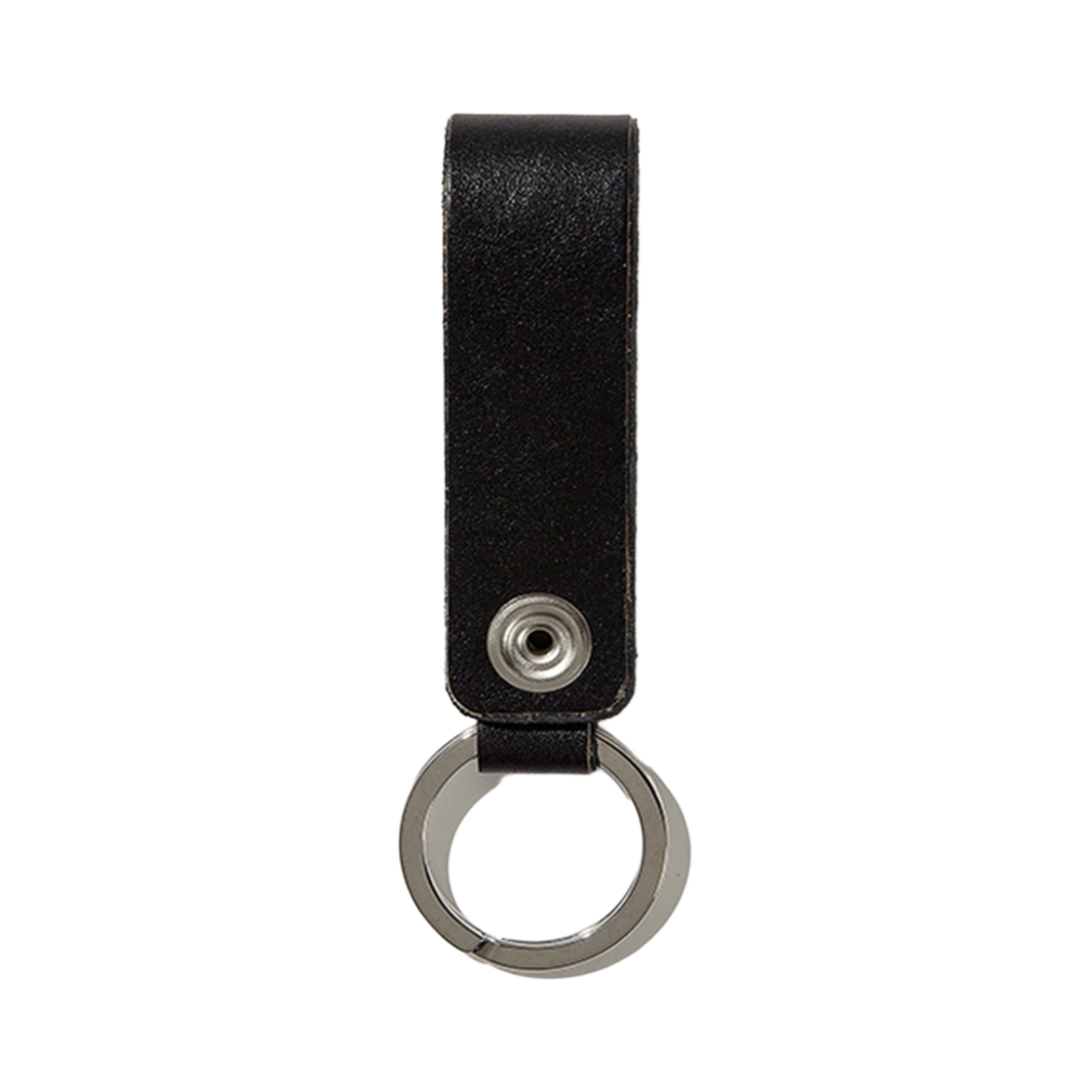 루이스 레더 베지터블 카우 벨트 루프 키링 엠케이 1 블랙 & 골드(Lewis Leathers Vegetable Cow Belt Loop Key Ring MK.1 Black & Gold) - 2