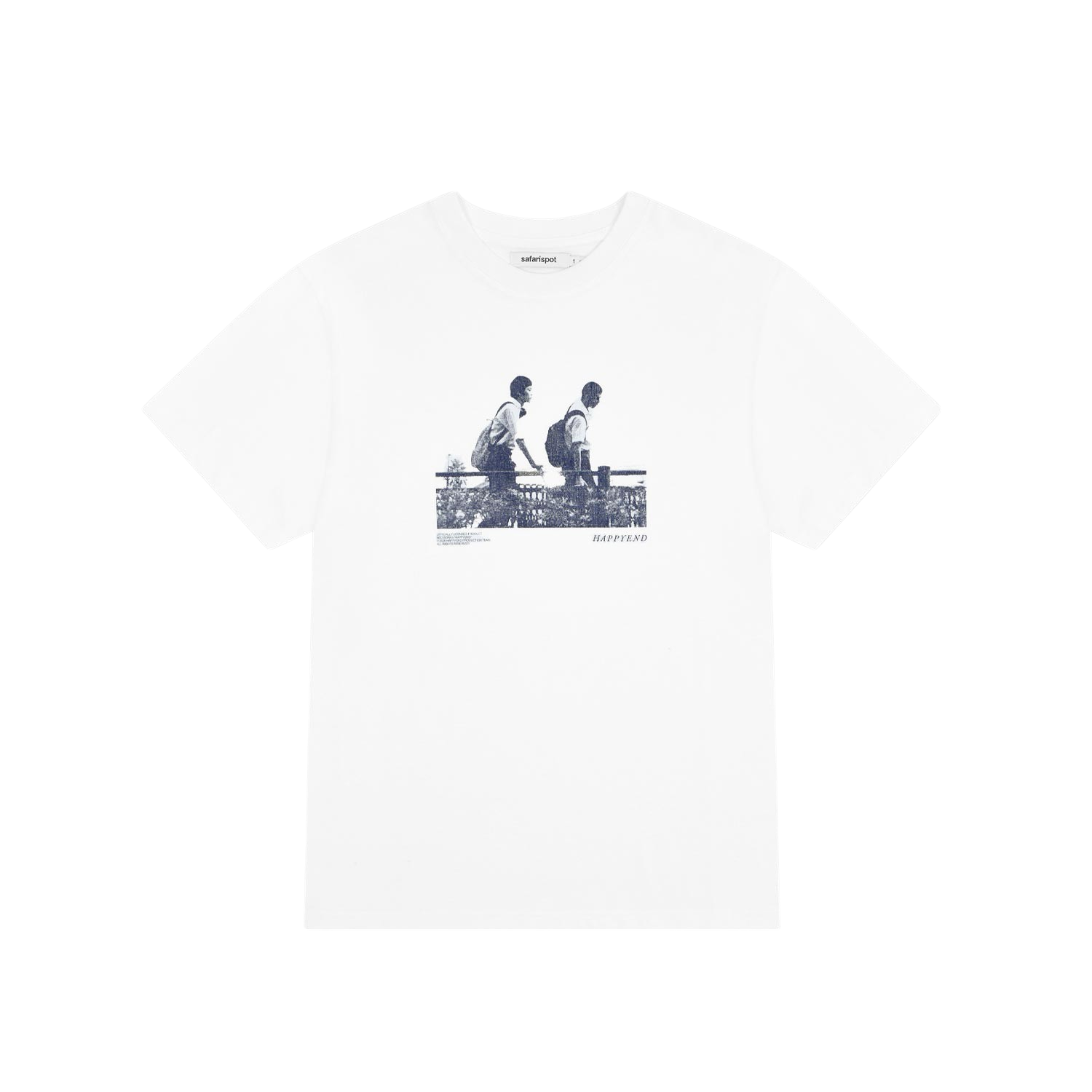 [KREAM 단독] 사파리스팟 x 해피엔드 스틸 워크 티셔츠 (화이트)([KREAM 단독] Safarispot X Happyend Stills Walk T-Shirt (White))