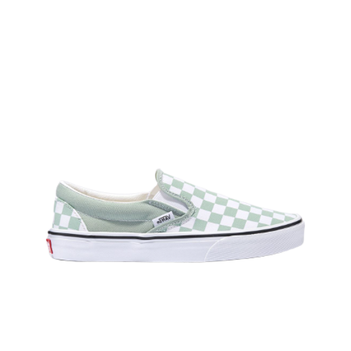 VN000D6YEMW1 Vans Classic Slip-On Checkerboard Grey Olive