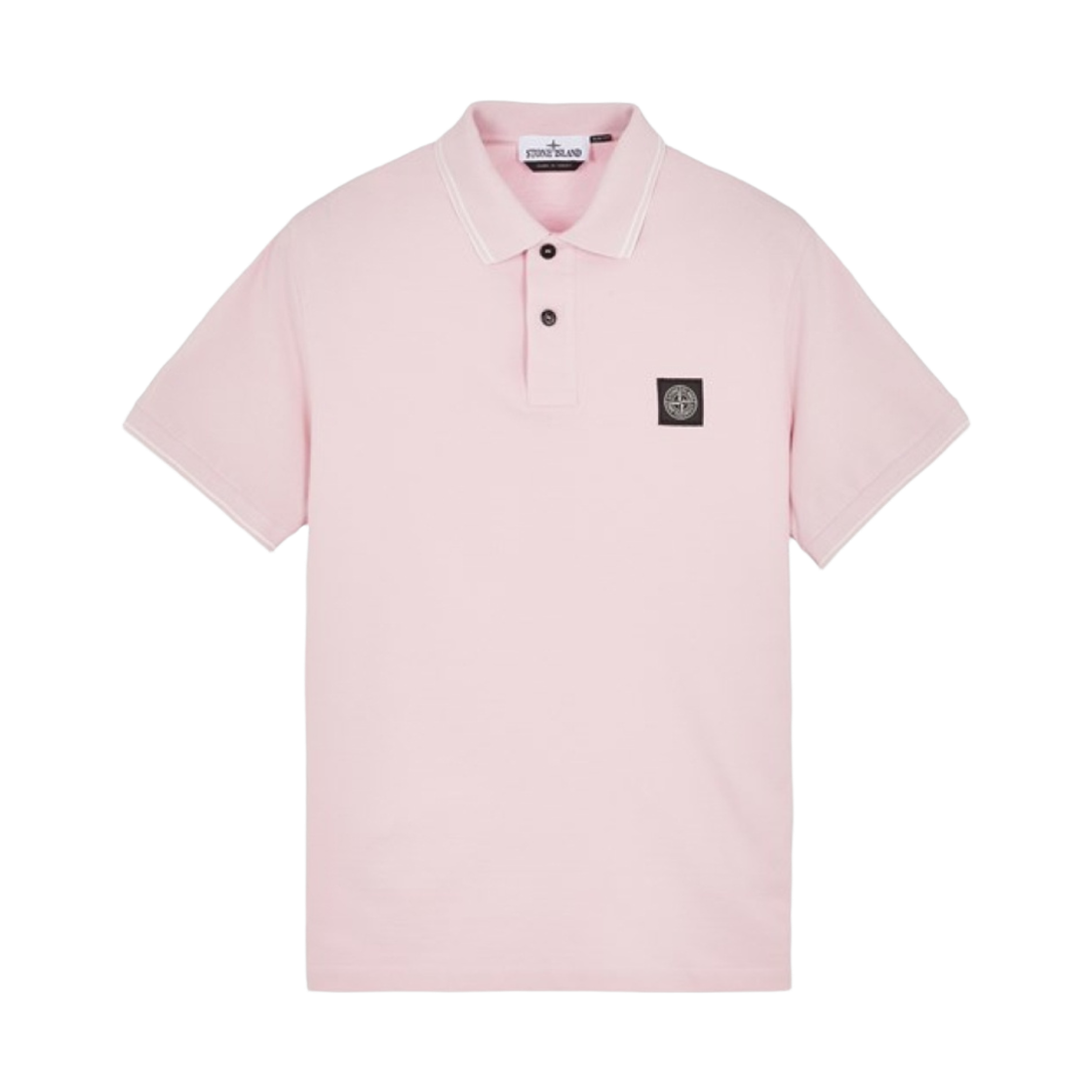 80152SC18 V0080 24S [25% 쿠폰] Stone Island 2SC18 Stretch Cotton Pique Short Sleeve Polo Shirt Pink - 24SS