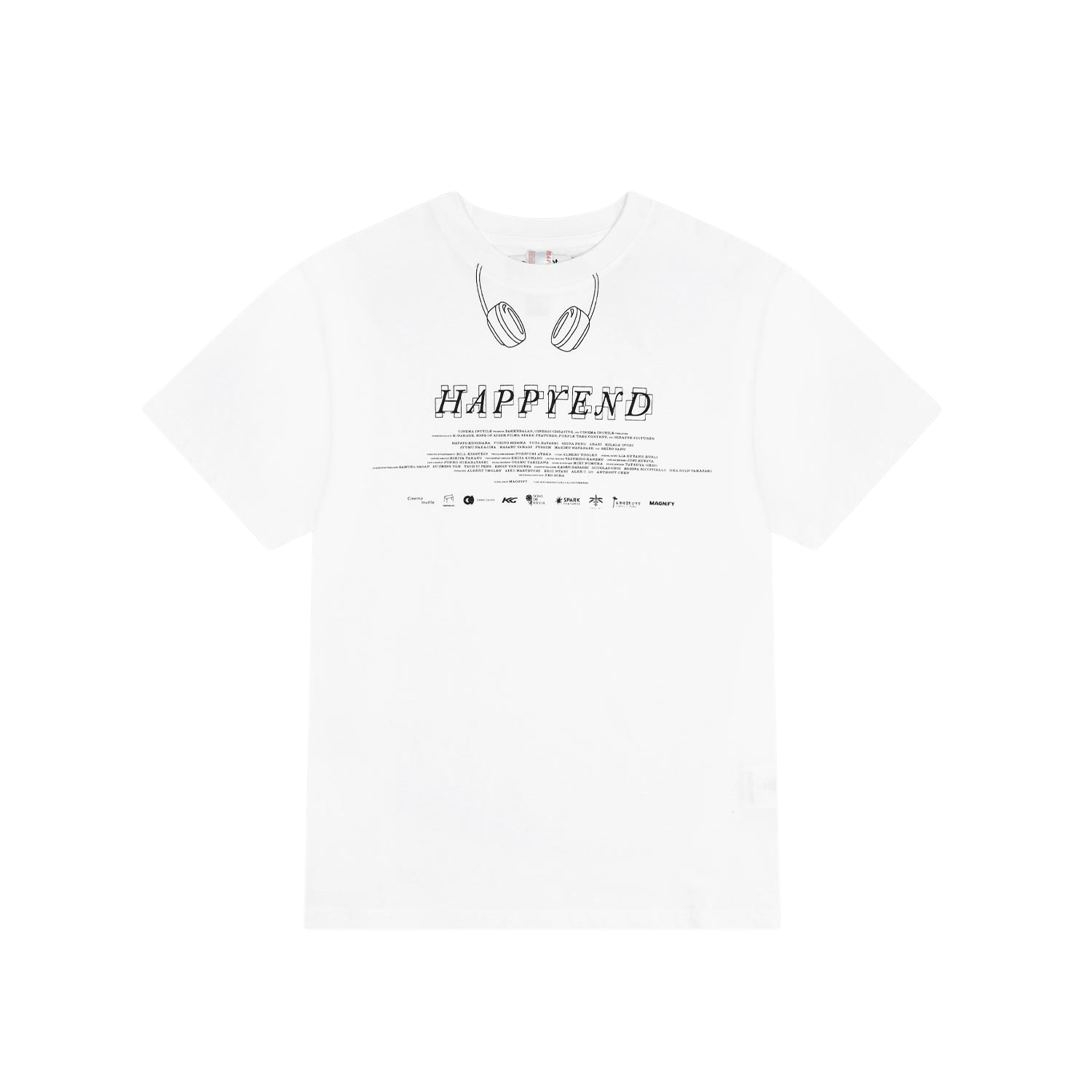 [KREAM 단독] 사파리스팟 x 해피엔드 헤드셋 티셔츠 (화이트)([KREAM 단독] Safarispot X Happyend Headset T-Shirt (White)) - 1
