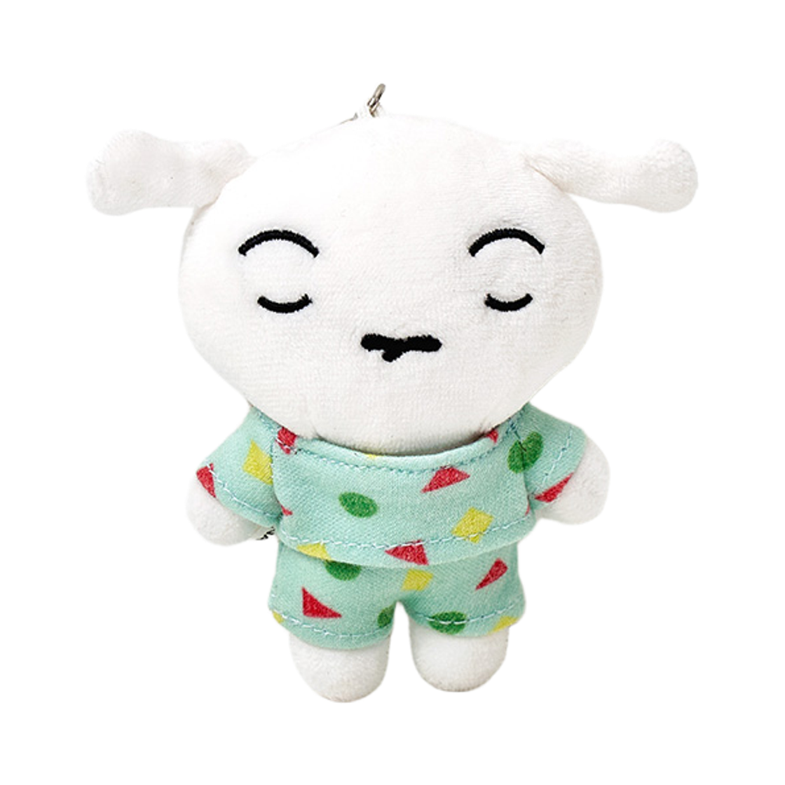 대원미디어 짱구는못말려 잠옷친구들 인형 키링 흰둥이(Daewonmedia Crayon Shin Chan Pajama Friends Plush Doll Keyring Shiro)