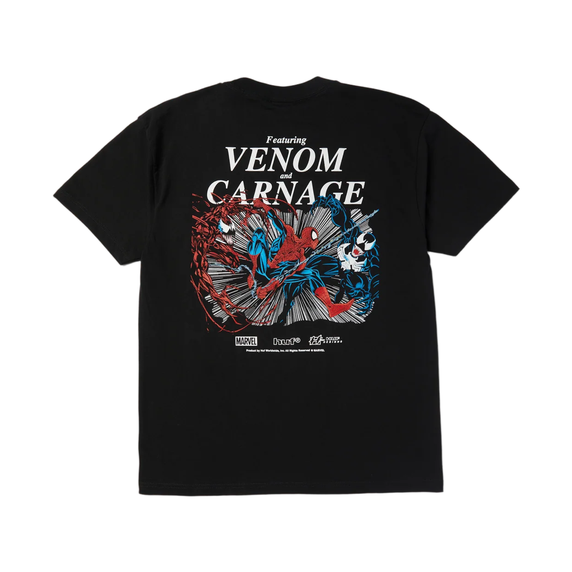 허프 x 스파이더 맨 맥시멈 카니지 티셔츠 블랙(Huf x Spider Man Maximum Carnage T-Shirt Black)