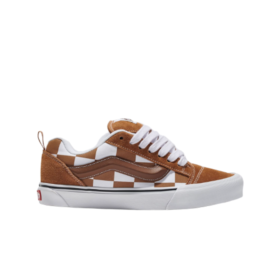 VN000CRPBRO Vans Knu-Skool Mega Check Brown White